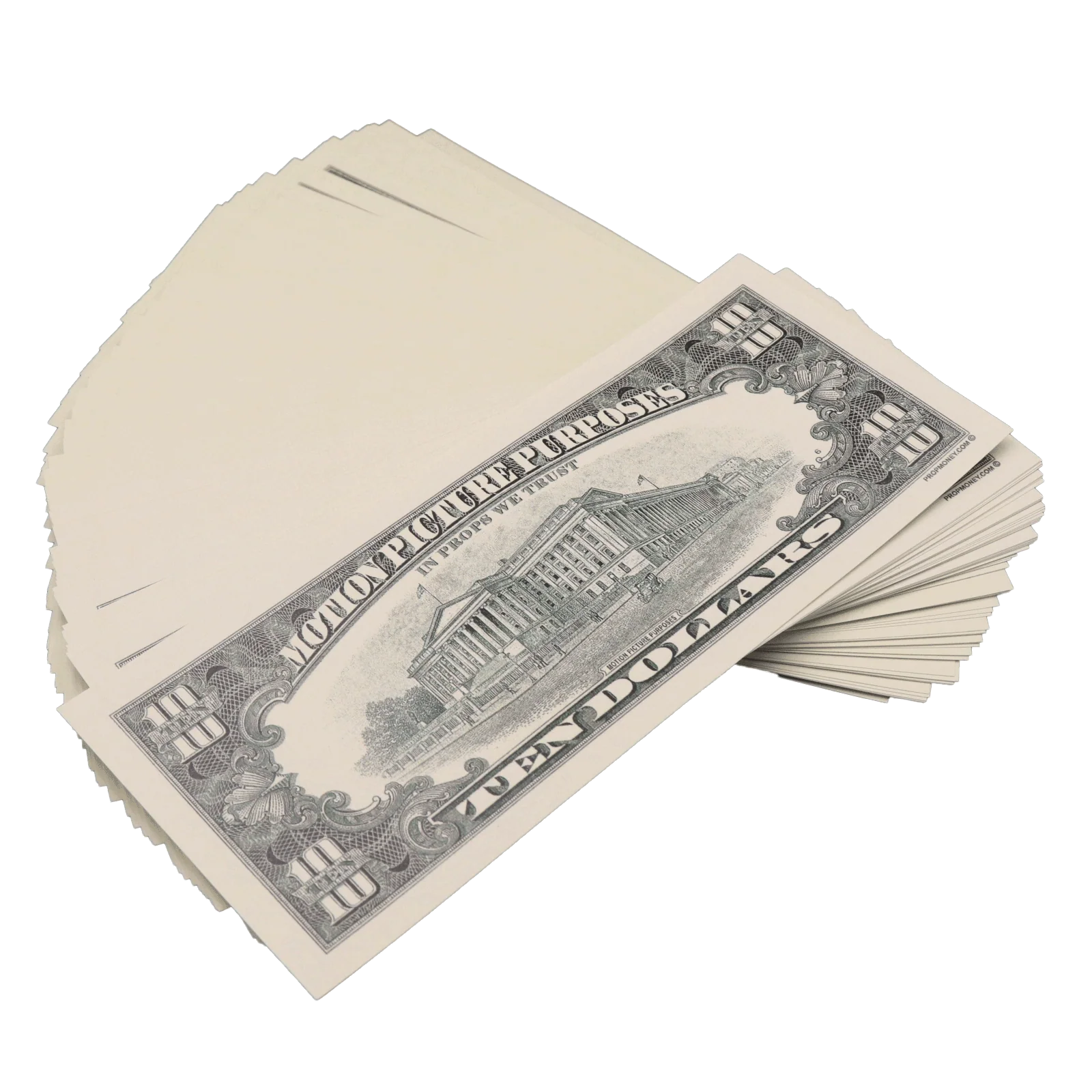 Money Prop - 1990 Series $10 Bills Crisp $1,000 Full Print Stack - Image 4