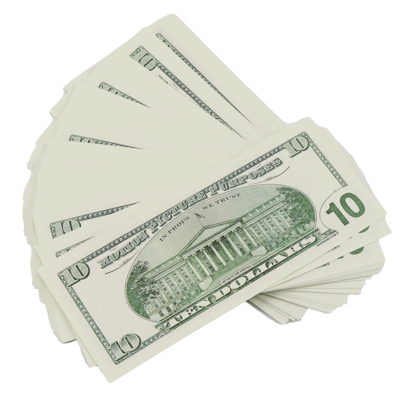 Money Prop - 2000 Series $10 Crisp New $1,000 Full Print Stack - Image 4