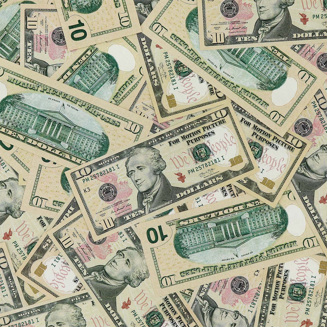 Money Prop - New Series $10 Crisp New $1,000 Full Print Stack - Image 2