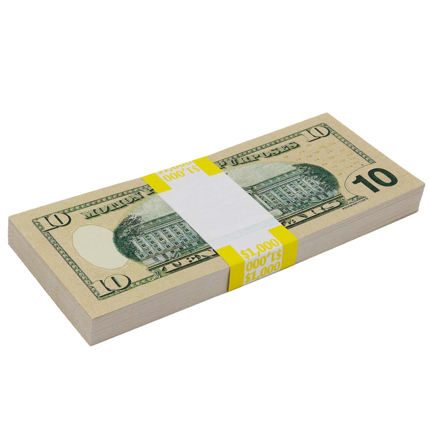 Money Prop - New Series $10 Crisp New $1,000 Full Print Stack - Image 7