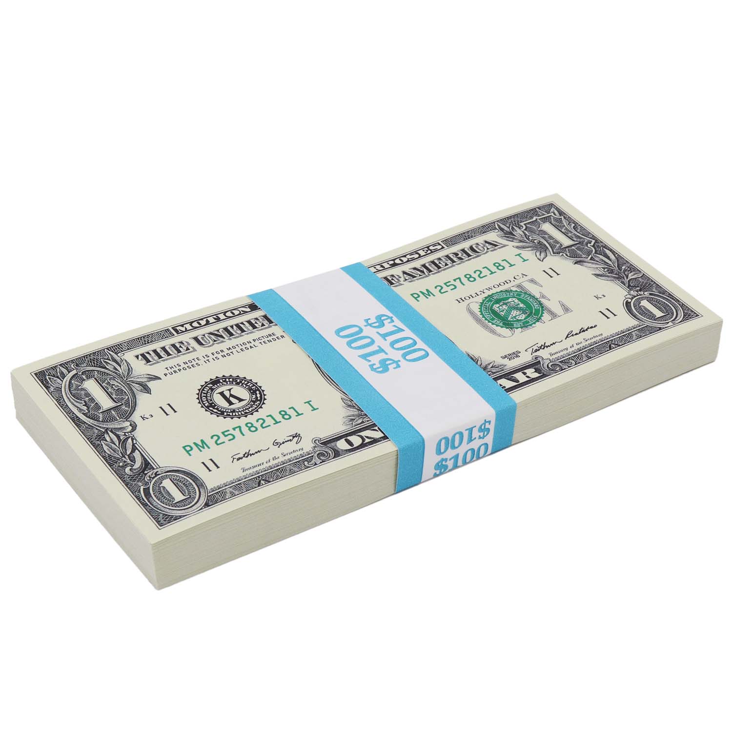 Money Prop - New Series $1 Crisp Full Print $100 Stack - Image 5