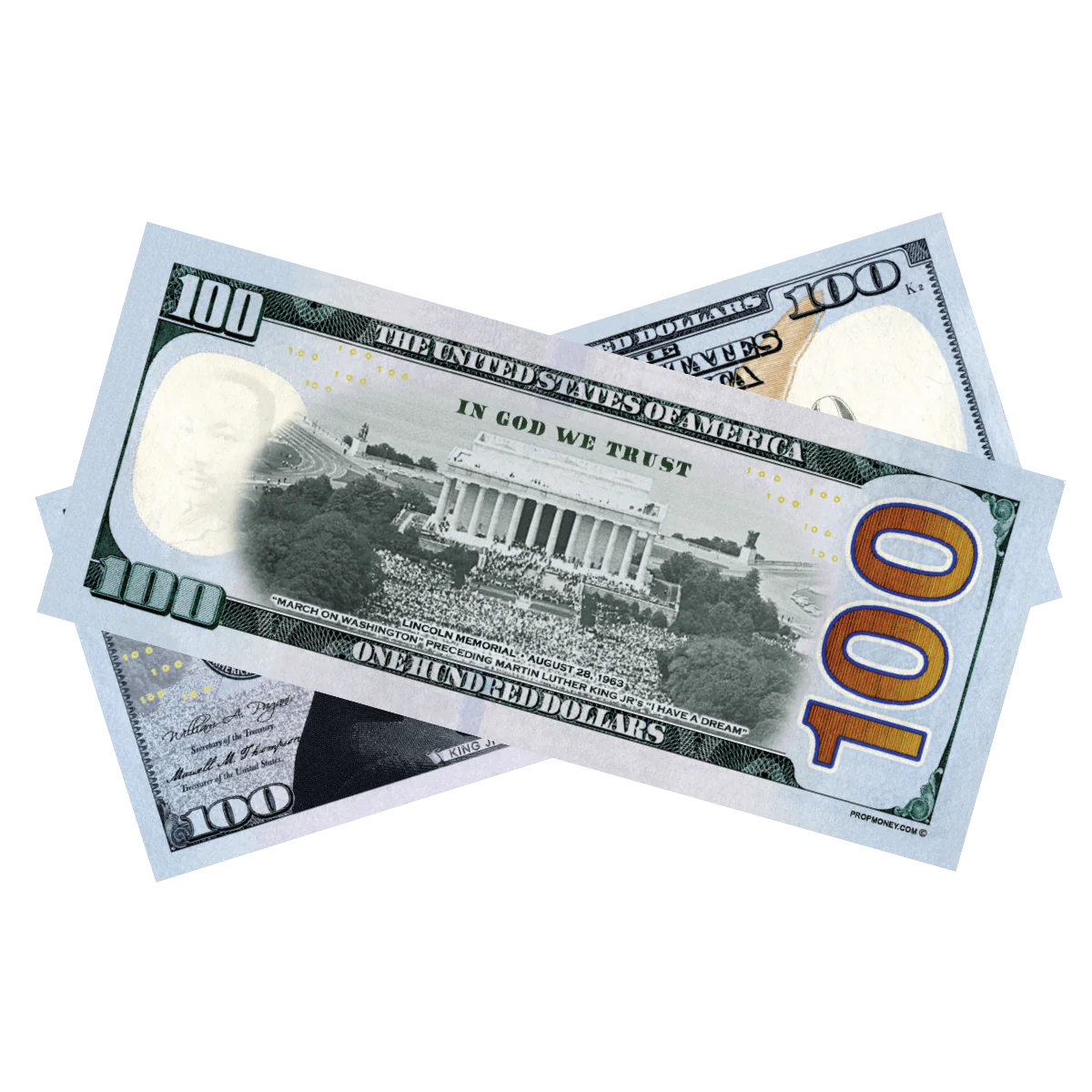 Money Prop $100 Martin Luther King Jr. Commemorative Bills - Image 2