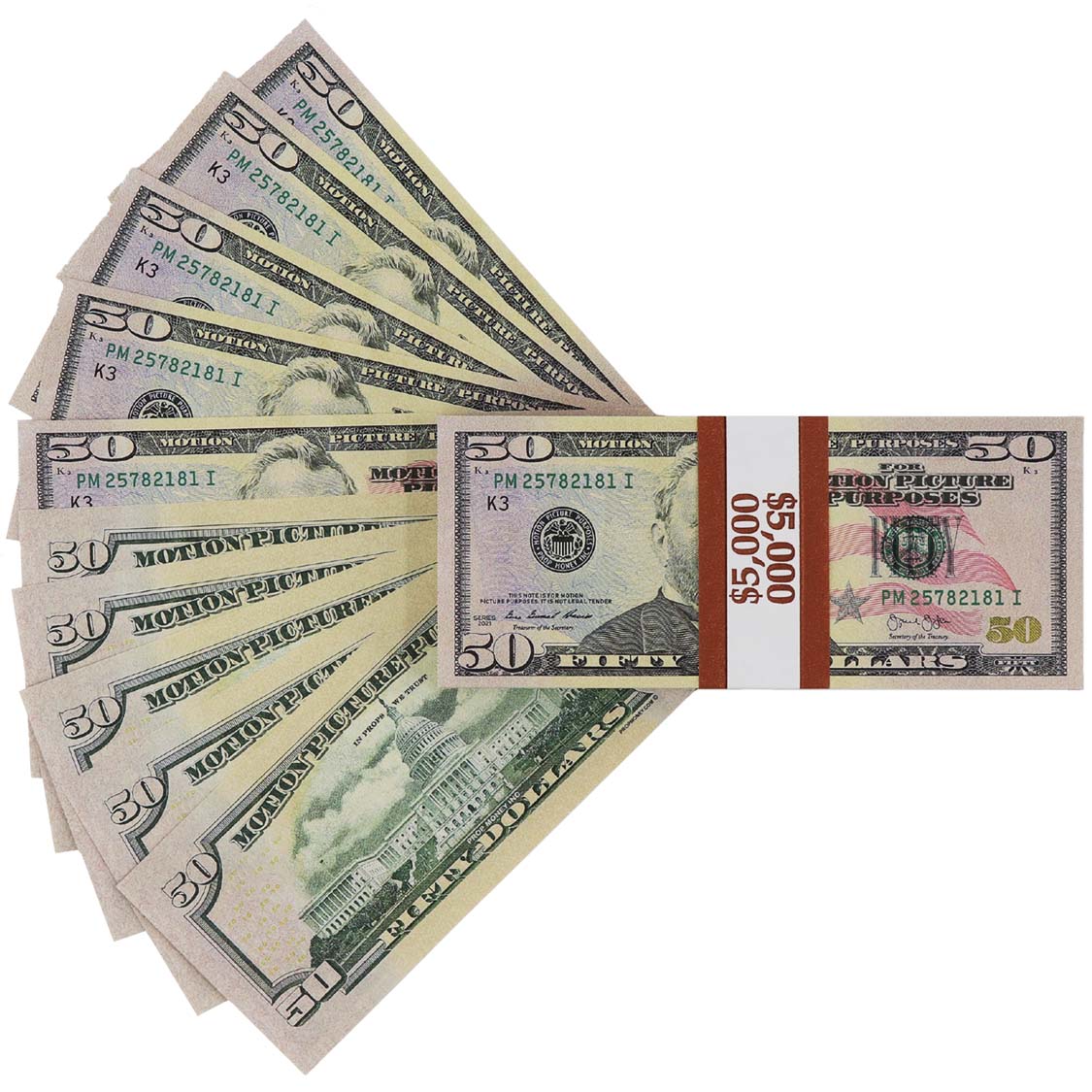 Money Prop - New Series $20, $50, $100 Crisp Full Print $17,000 Stacks - Image 9