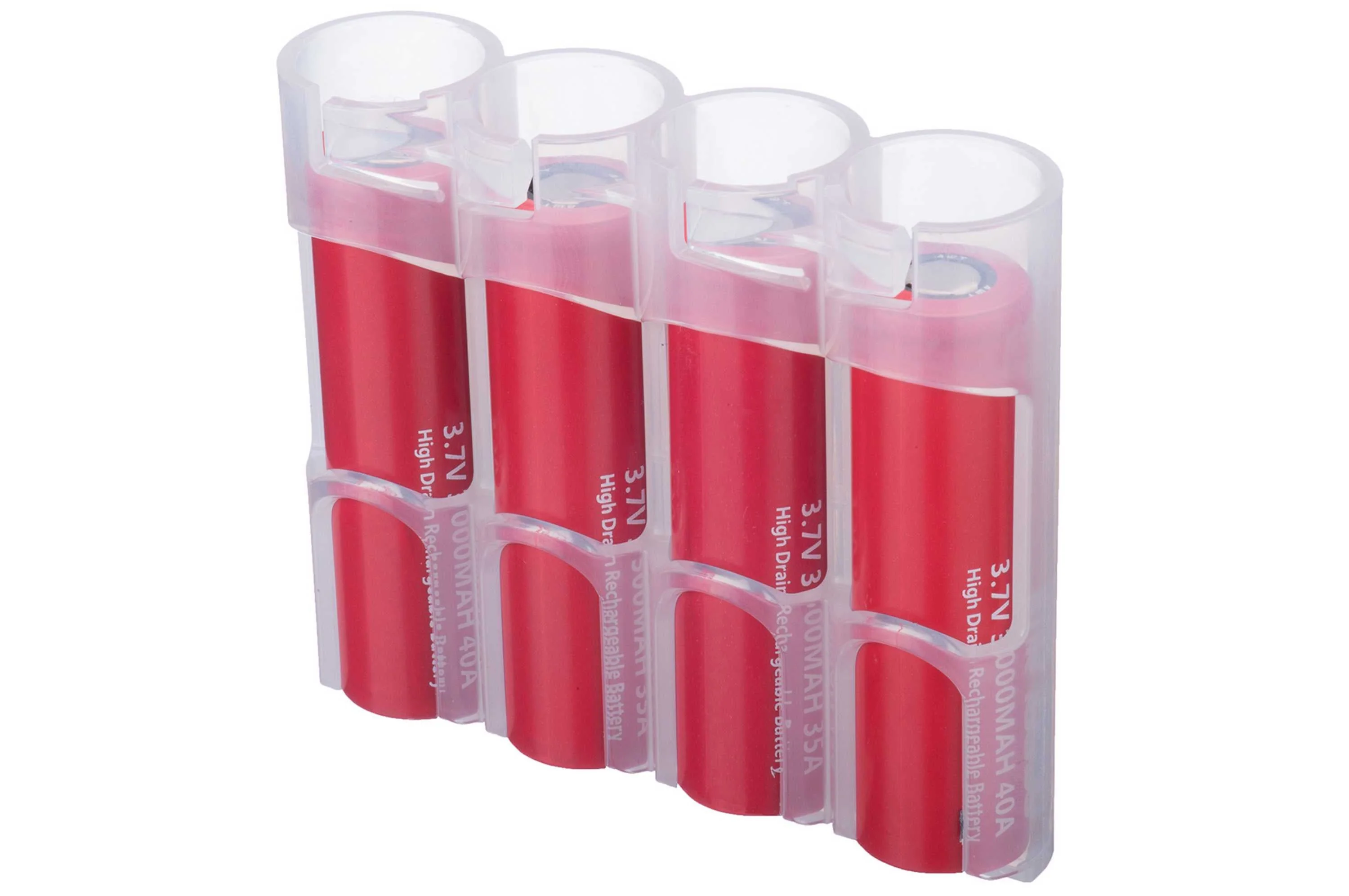 Storacell 18650 - 4 Pack Battery Caddy (Clear) - Image 2