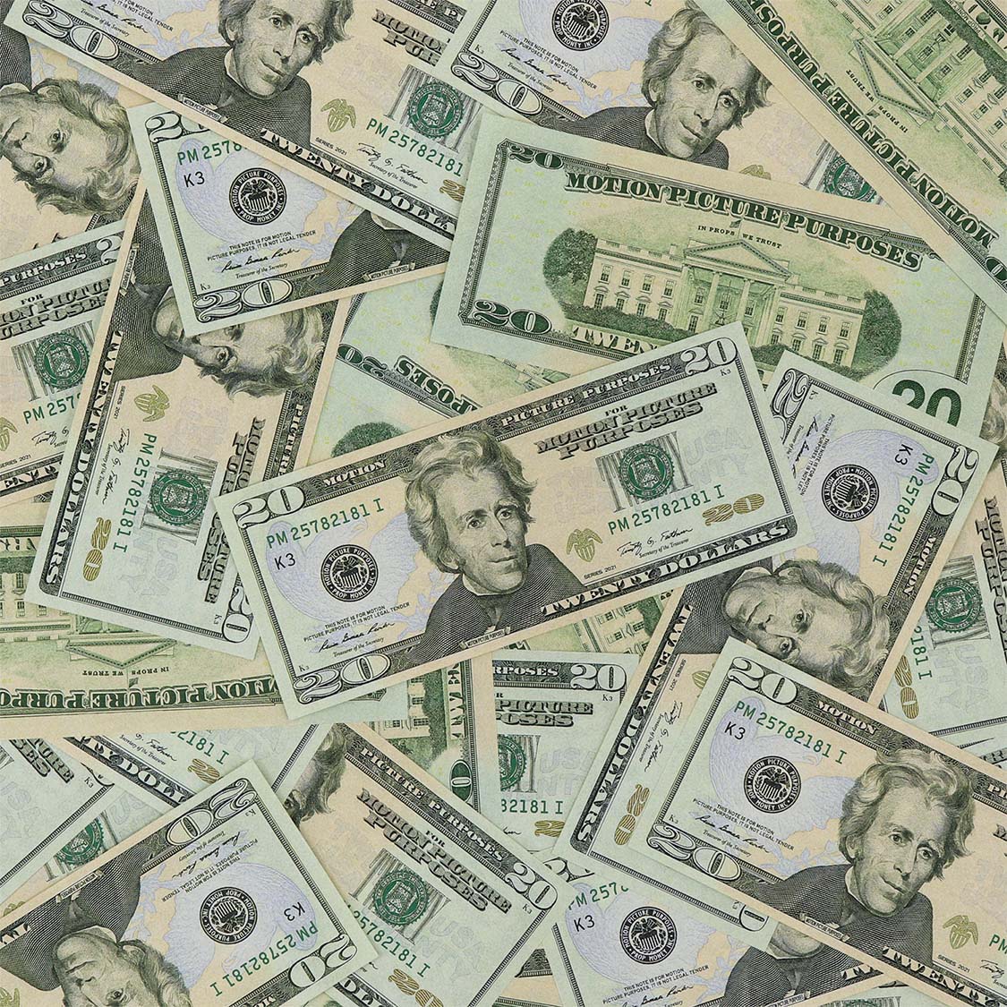 Money Prop - New Series $20 Full Print $2,000 Stack - Image 2