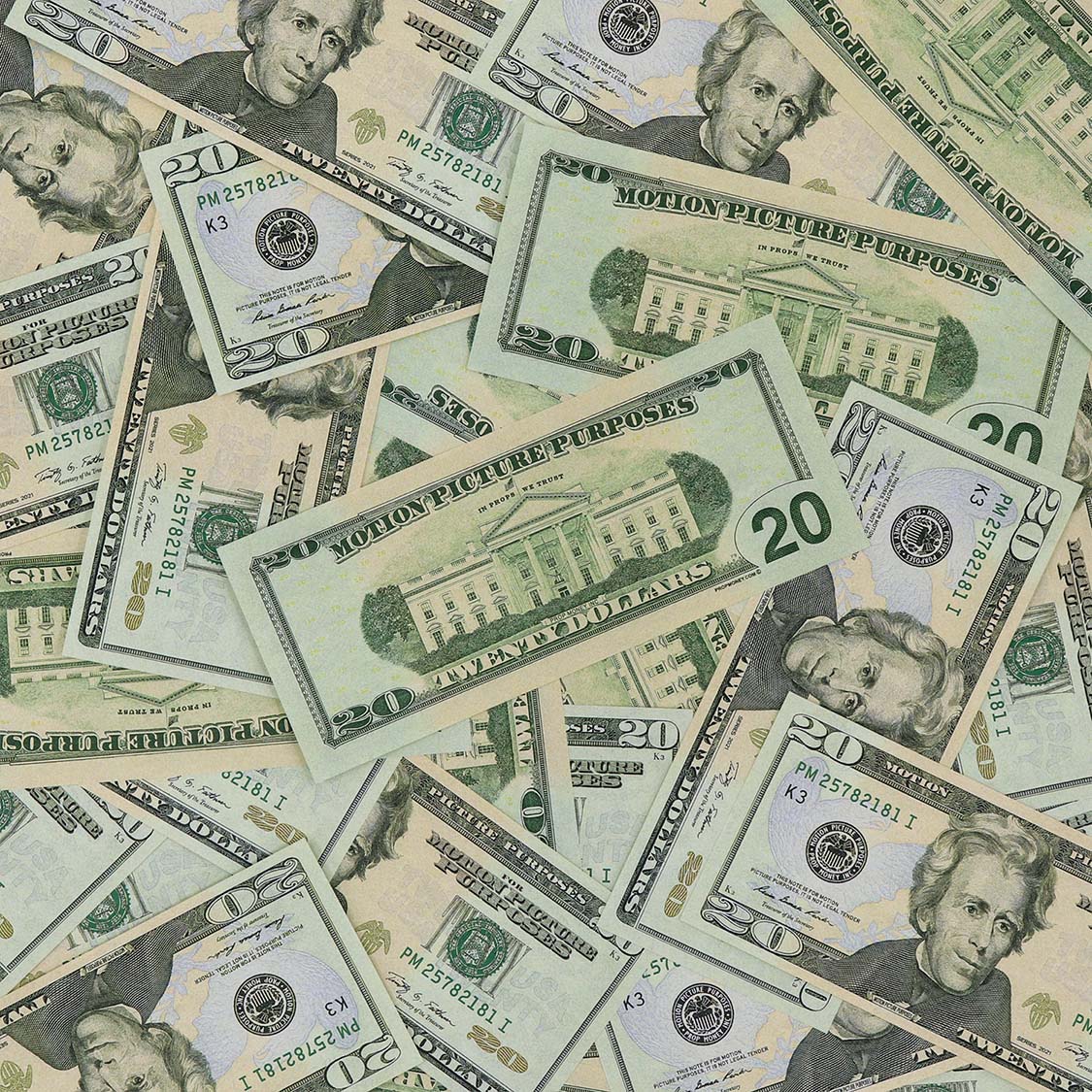 Money Prop - New Series $20 Full Print $2,000 Stack - Image 3