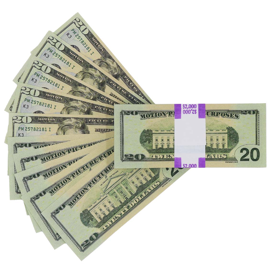 Money Prop - New Series $20 Full Print $2,000 Stack - Image 4