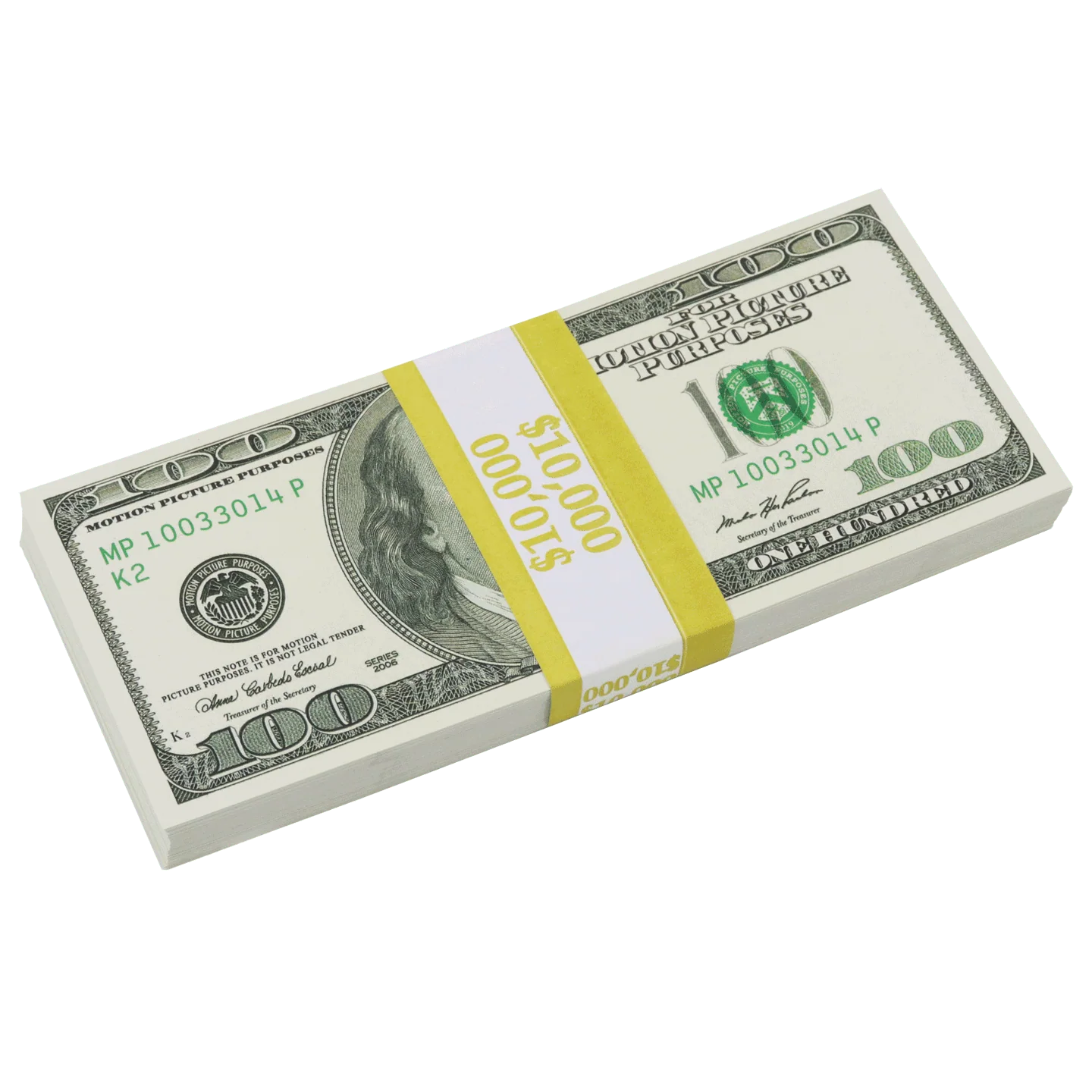 Money Prop - 2000 Series $100 Crisp $250,000 Full Print Stacks - Image 5