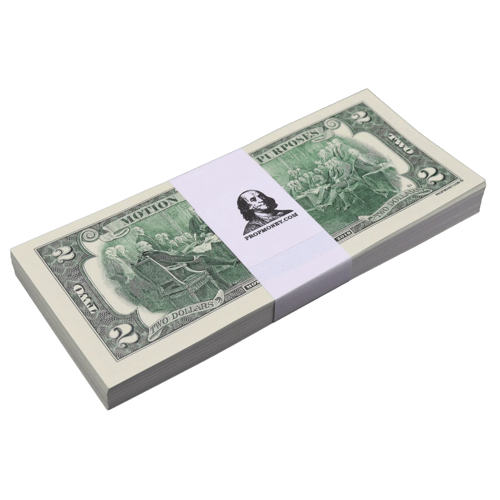 Money Prop - 1990 Series $2 Full Print $200 Stack - Image 6