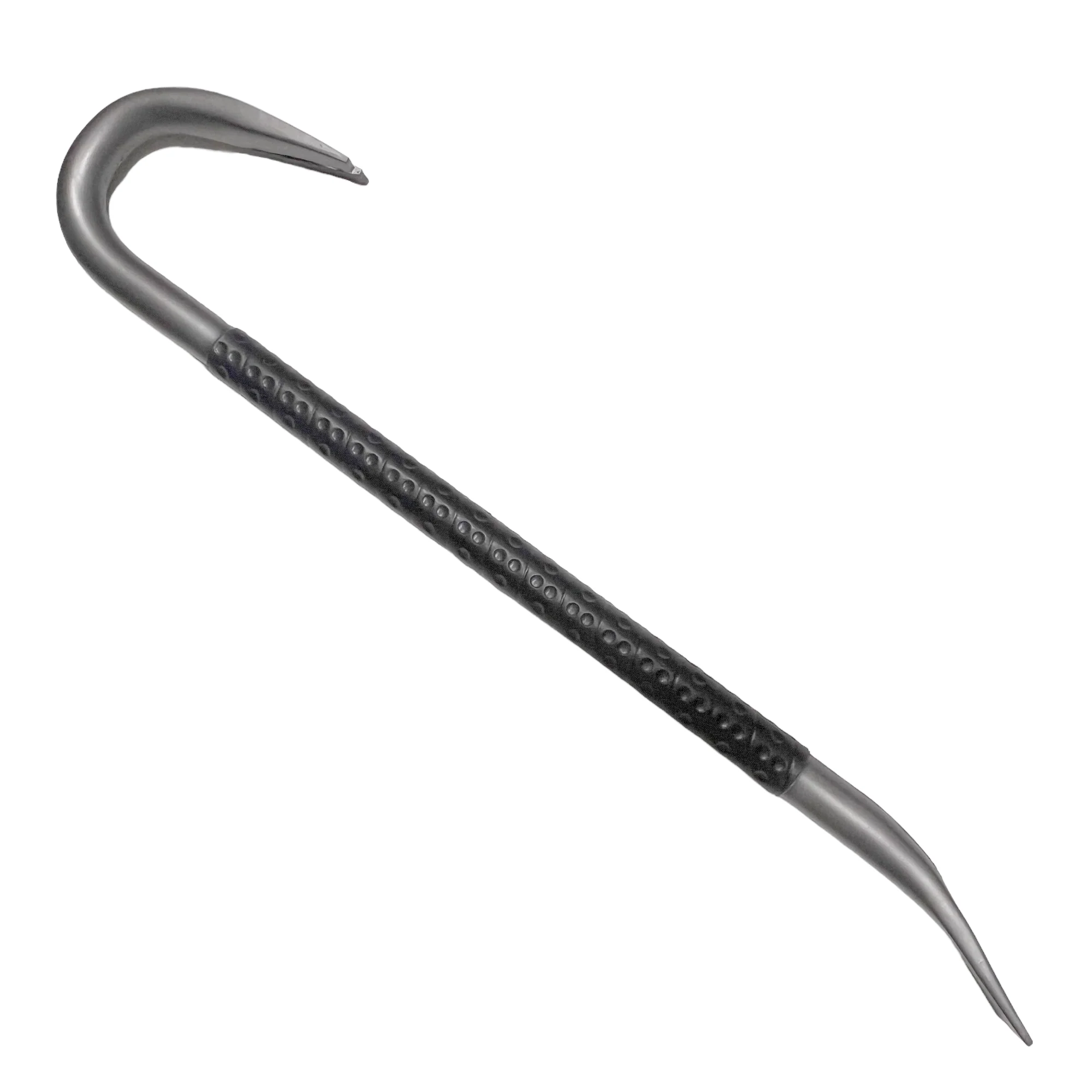 26.5 Inch Bulky Foam Rubber Crowbar Silver and Black Prop - Image 3