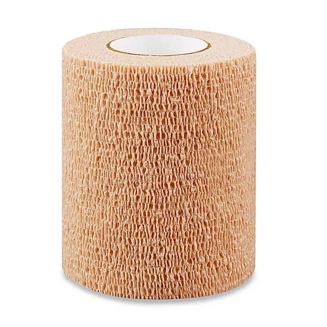 Coban Self-Adherent Wrap - 3 Inch x 5 Yard Roll (Beige, Black) - Image 3