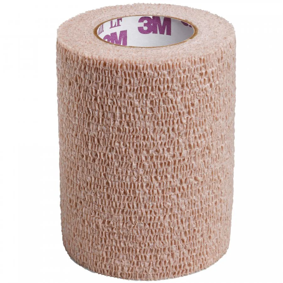 Coban Self-Adherent Wrap - 3 Inch x 5 Yard Roll (Beige, Black) - Image 4
