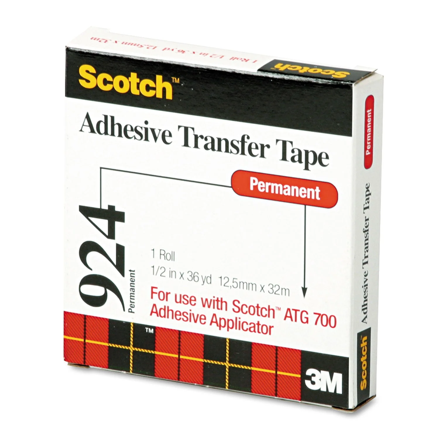 3M Scotch ATG/Adhesive "Snot Tape" Transfer Tape 36 Yard Roll (3/4", 1/2", 1/4") - Image 8