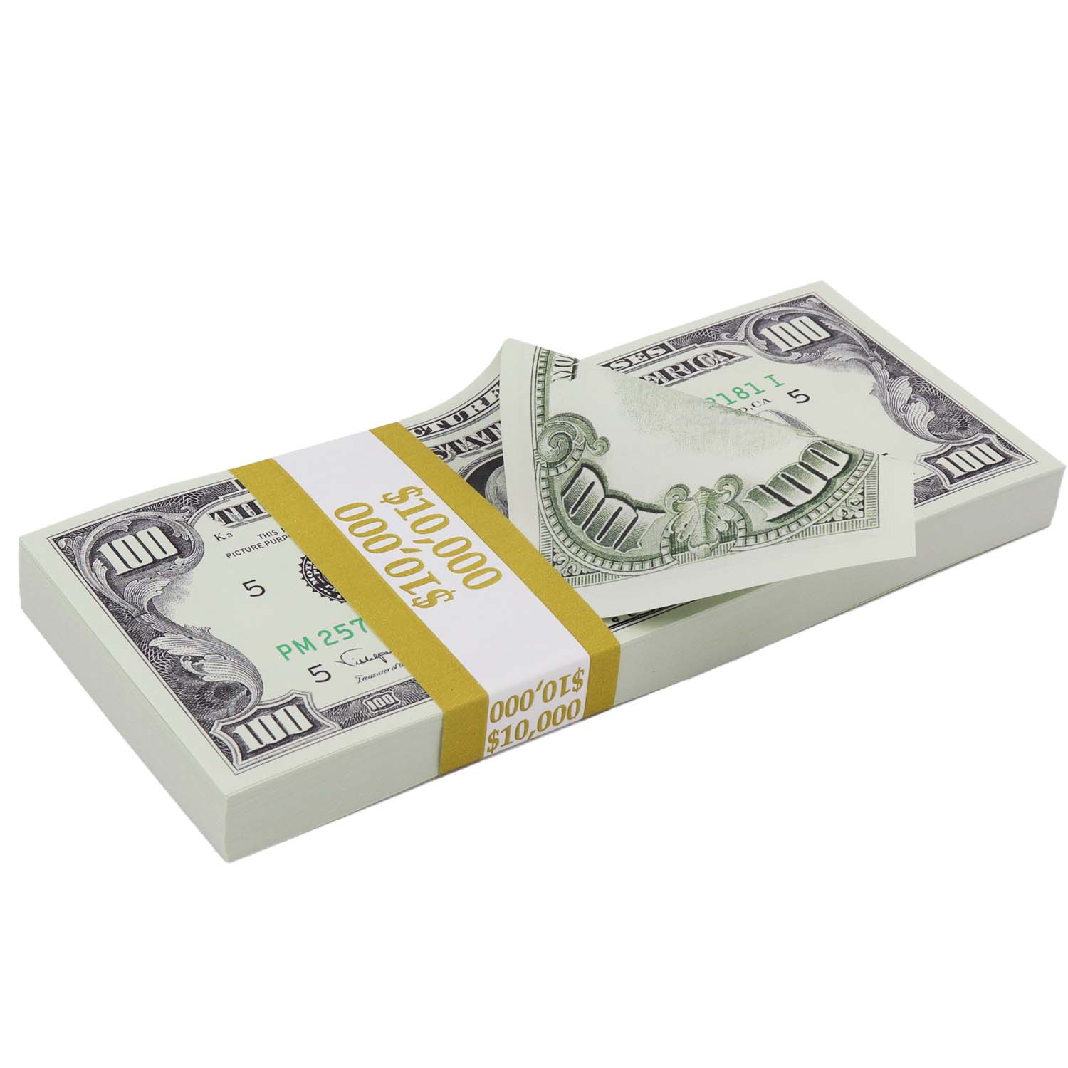 Money Prop - 1990 Series $100 Full Print $500,000 Stacks & Black Briefcase - Image 2