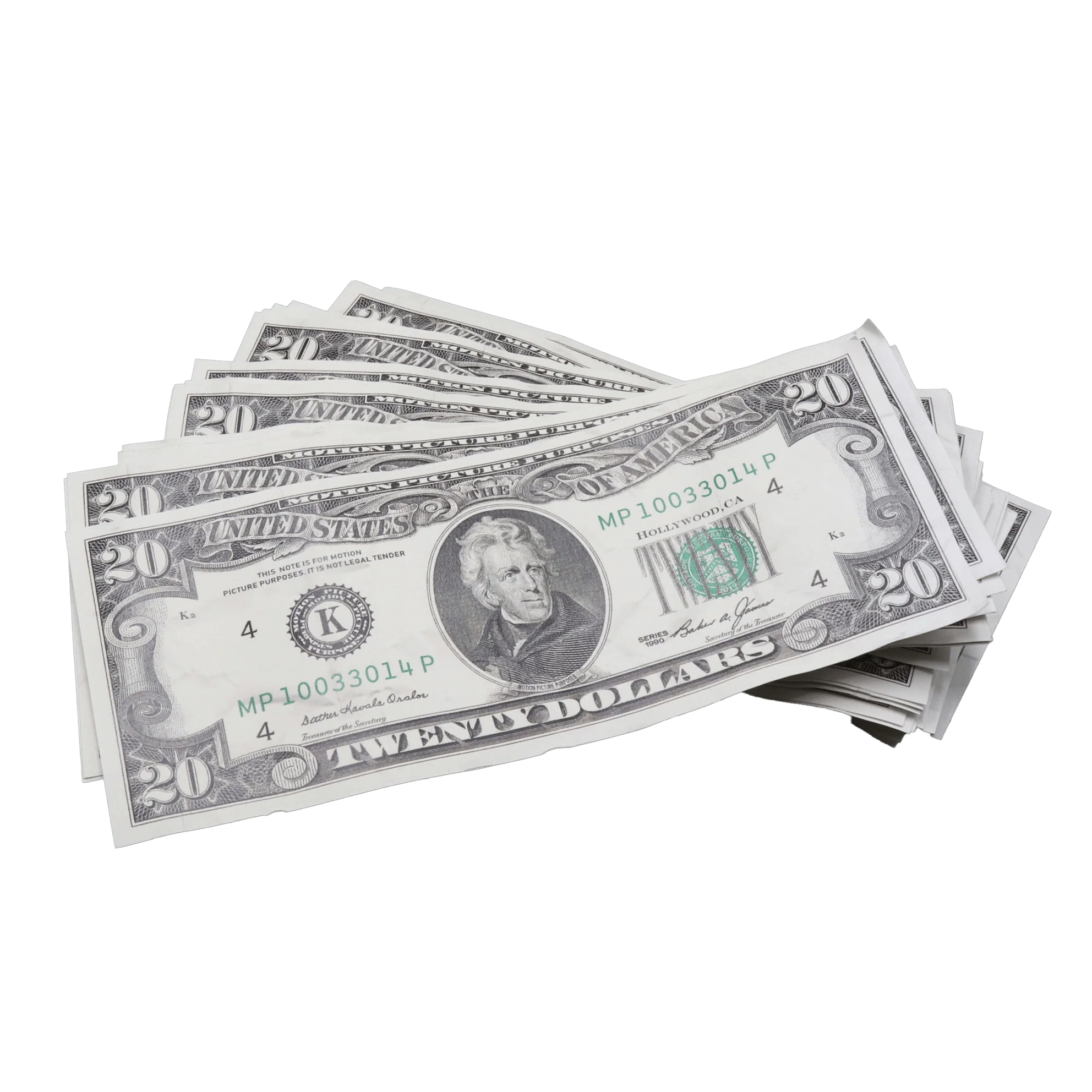Money Prop - 1990 Series $50 Aged Full Print $6,000 Stacks Bundle - Image 3