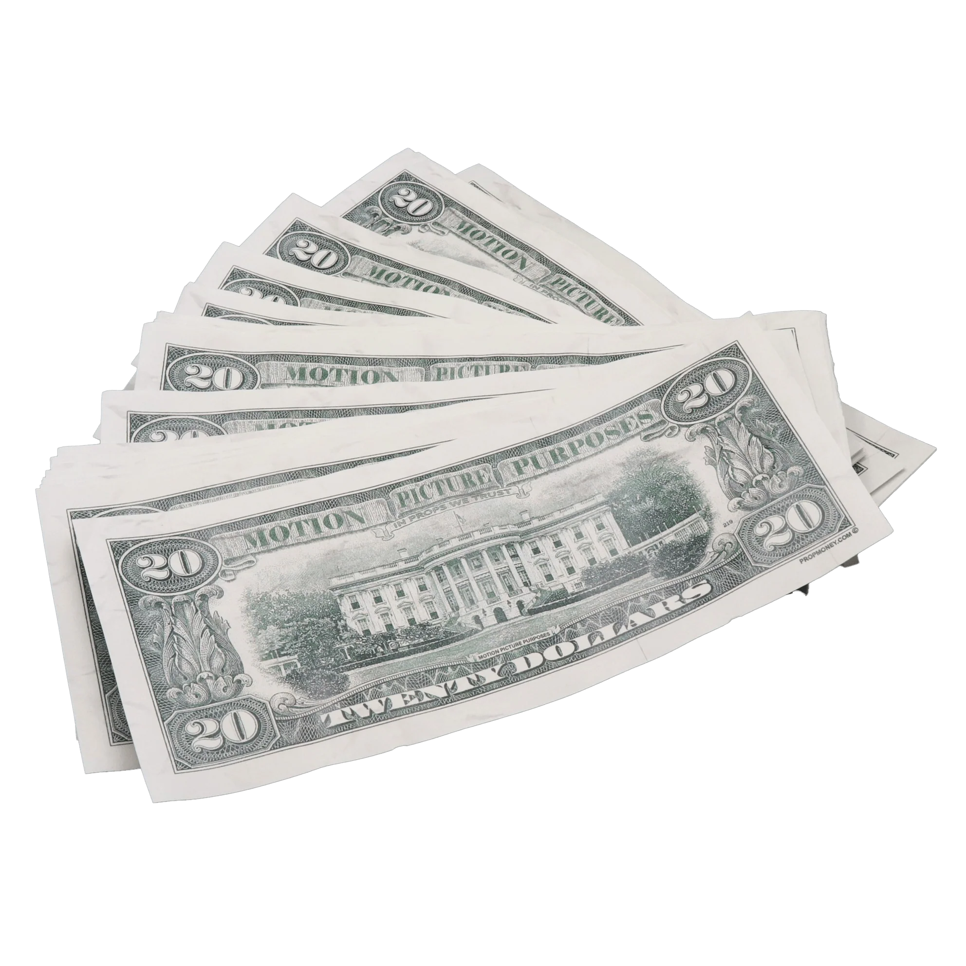 Money Prop - 1990 Series $50 Aged Full Print $6,000 Stacks Bundle - Image 4