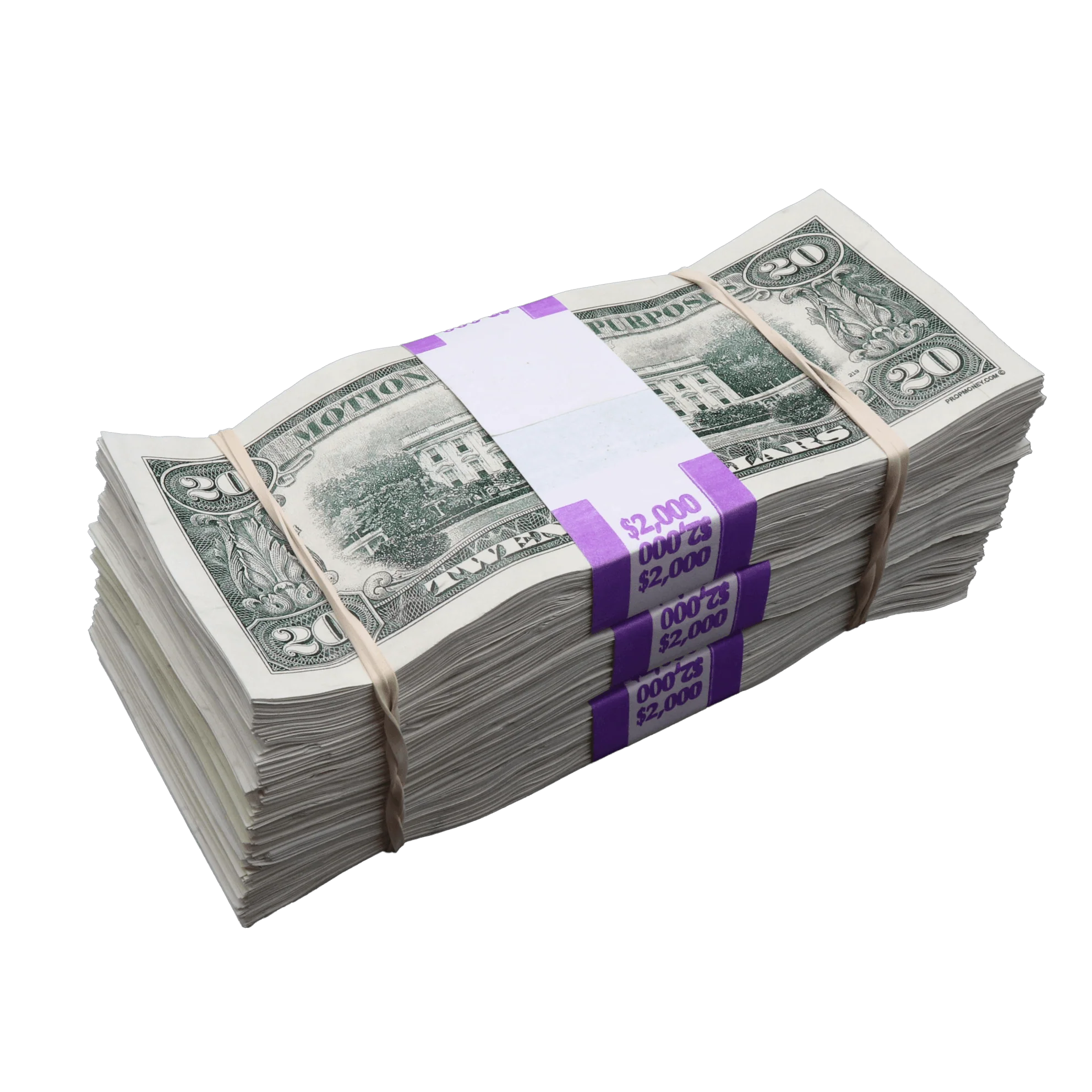 Money Prop - 1990 Series $50 Aged Full Print $6,000 Stacks Bundle - Image 7