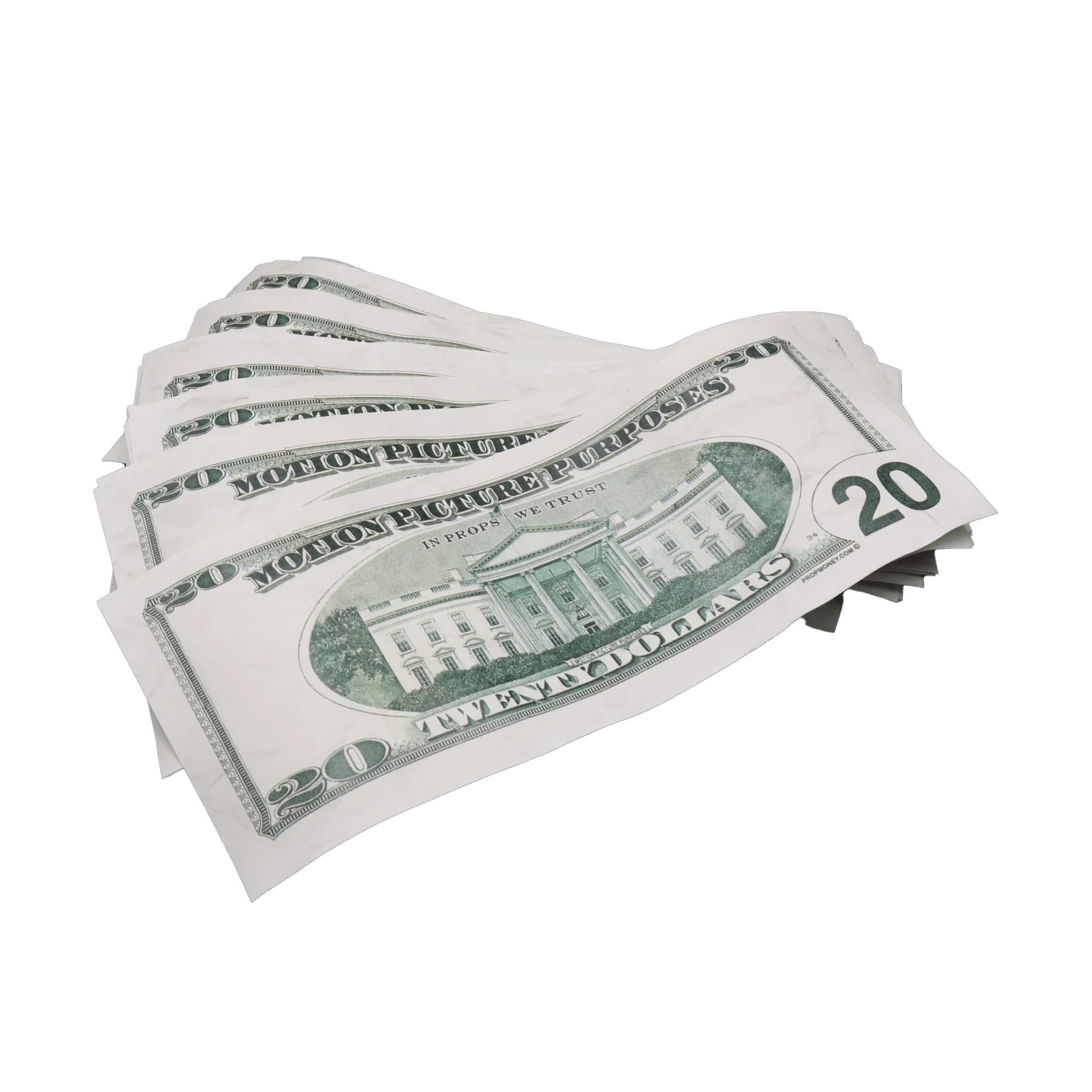Money Prop - 2000 Series $50 Aged Full Print $6,000 Stacks Bundle - Image 4