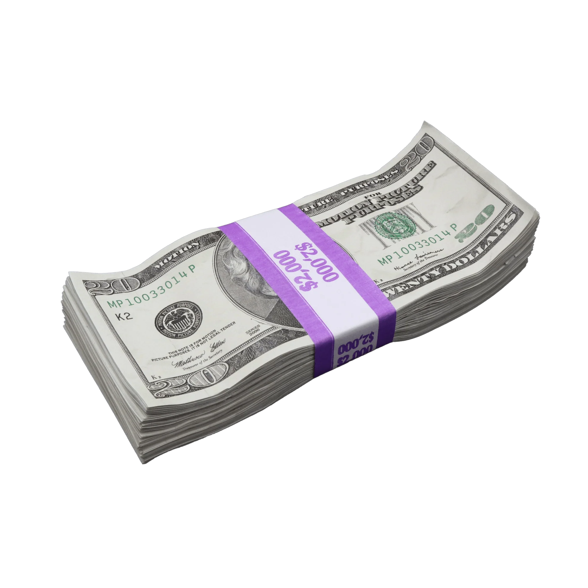 Money Prop - 2000 Series $50 Aged Full Print $6,000 Stacks Bundle - Image 5