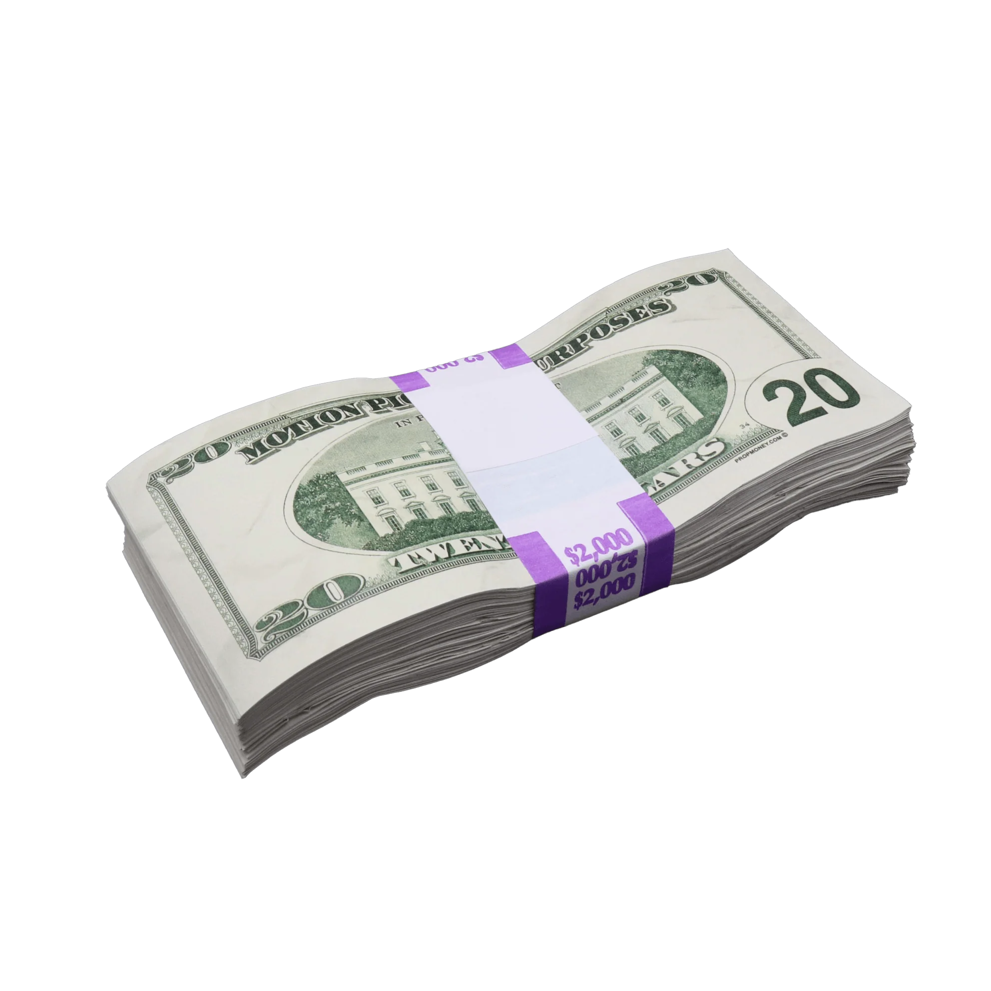 Money Prop - 2000 Series $50 Aged Full Print $6,000 Stacks Bundle - Image 6