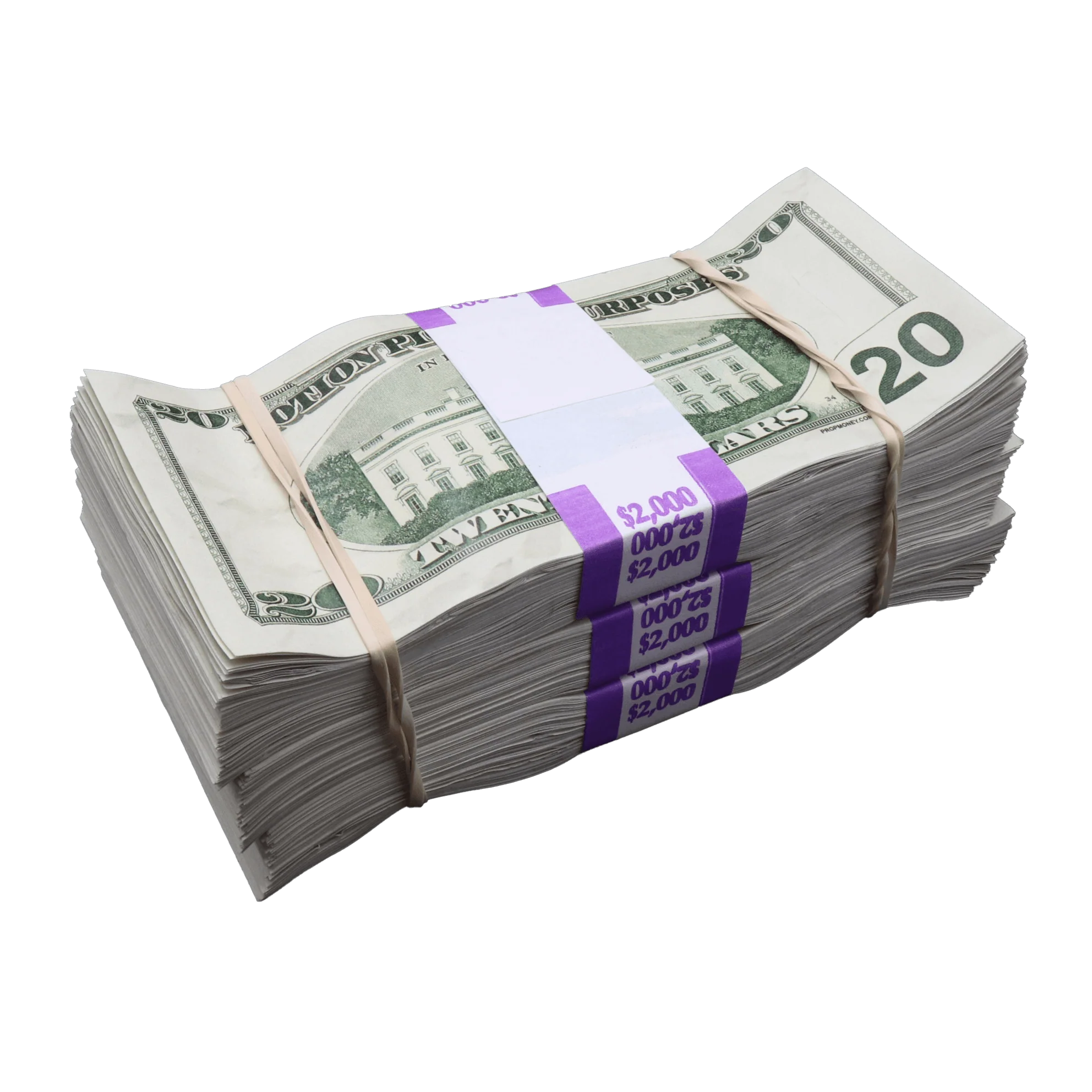 Money Prop - 2000 Series $50 Aged Full Print $6,000 Stacks Bundle - Image 7