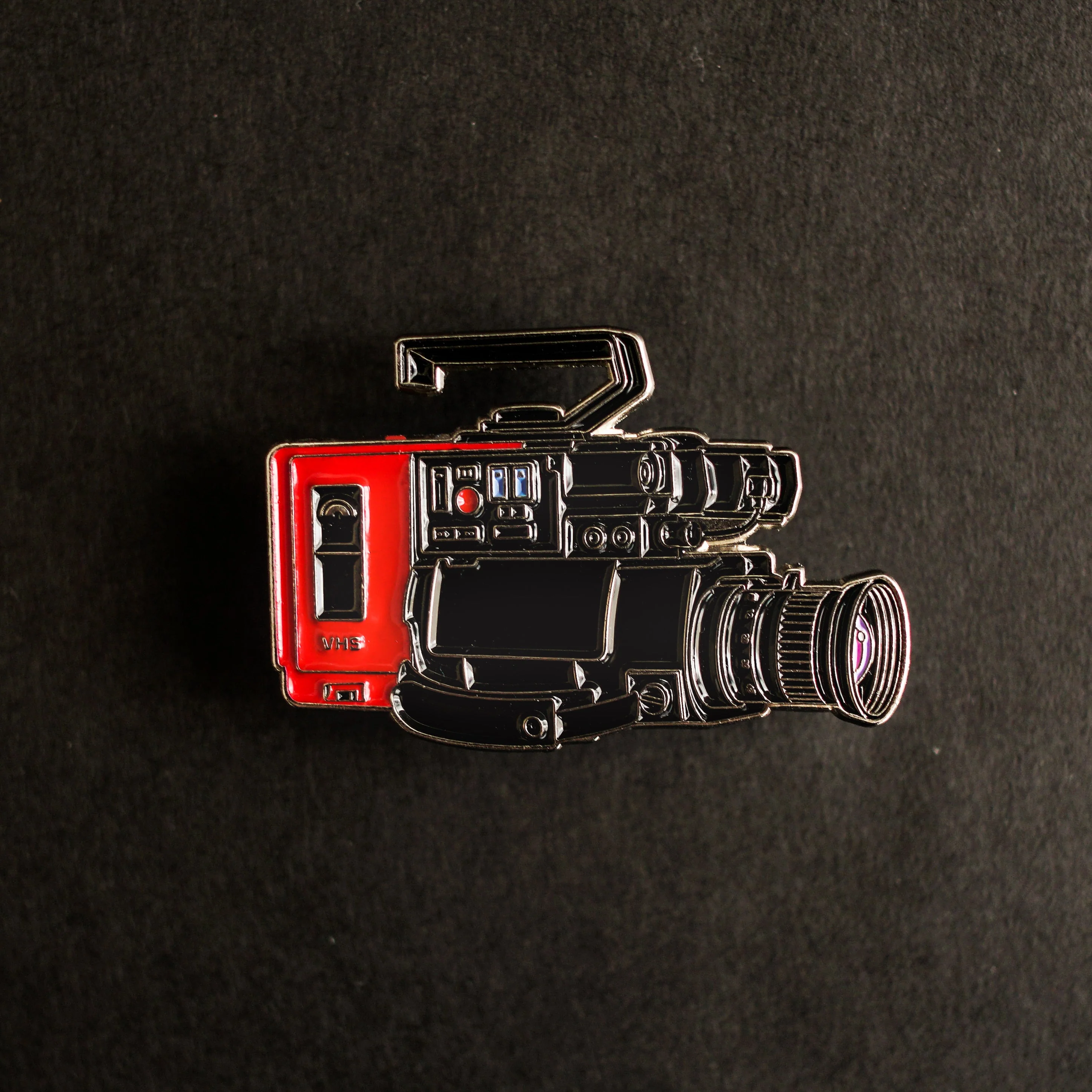 80s VHS Camera Enamel Pin - Image 2