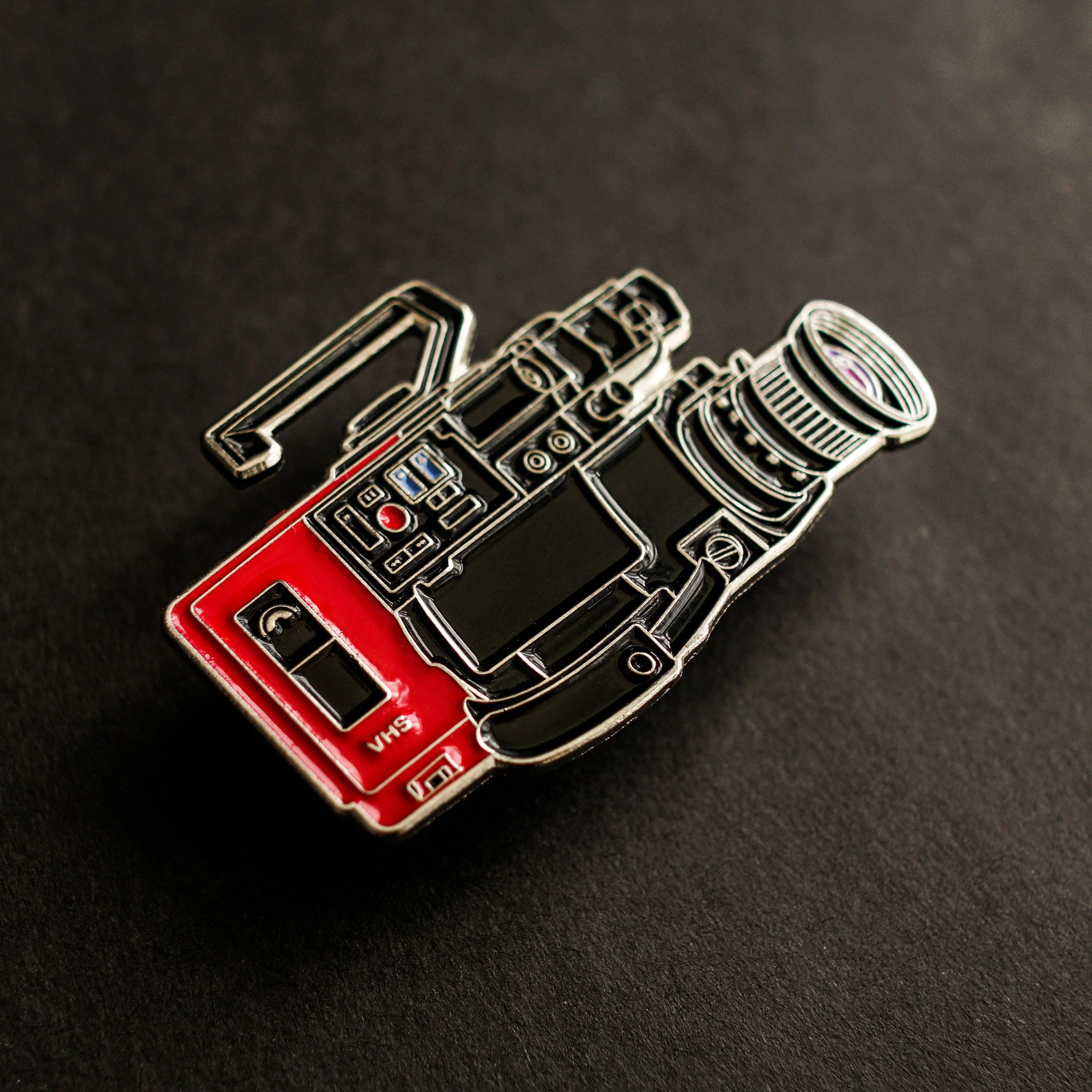 80s VHS Camera Enamel Pin - Image 3