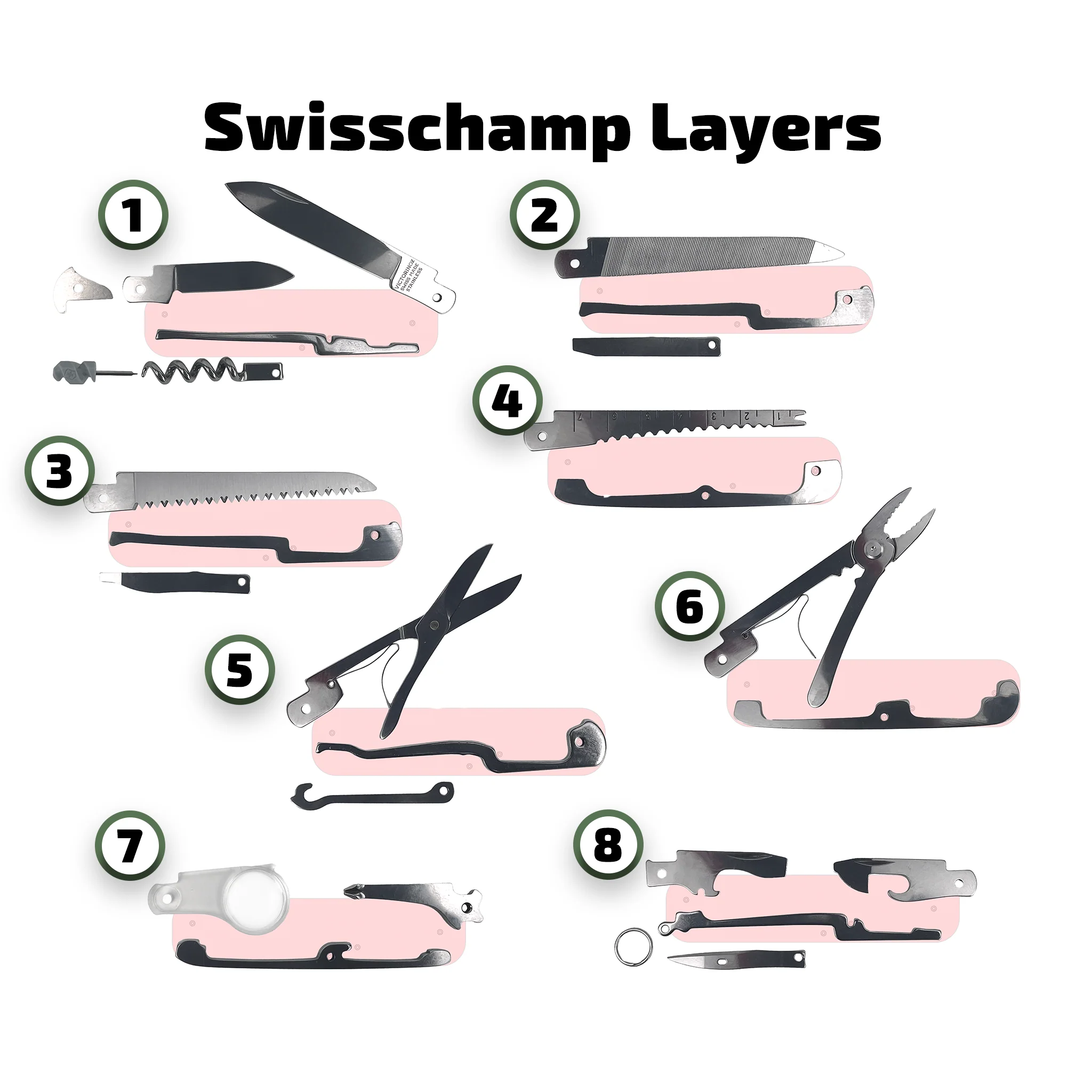 Swiss Army Knife 91mm Victorinox Replacement Parts for Modifications or Repair - Image 4