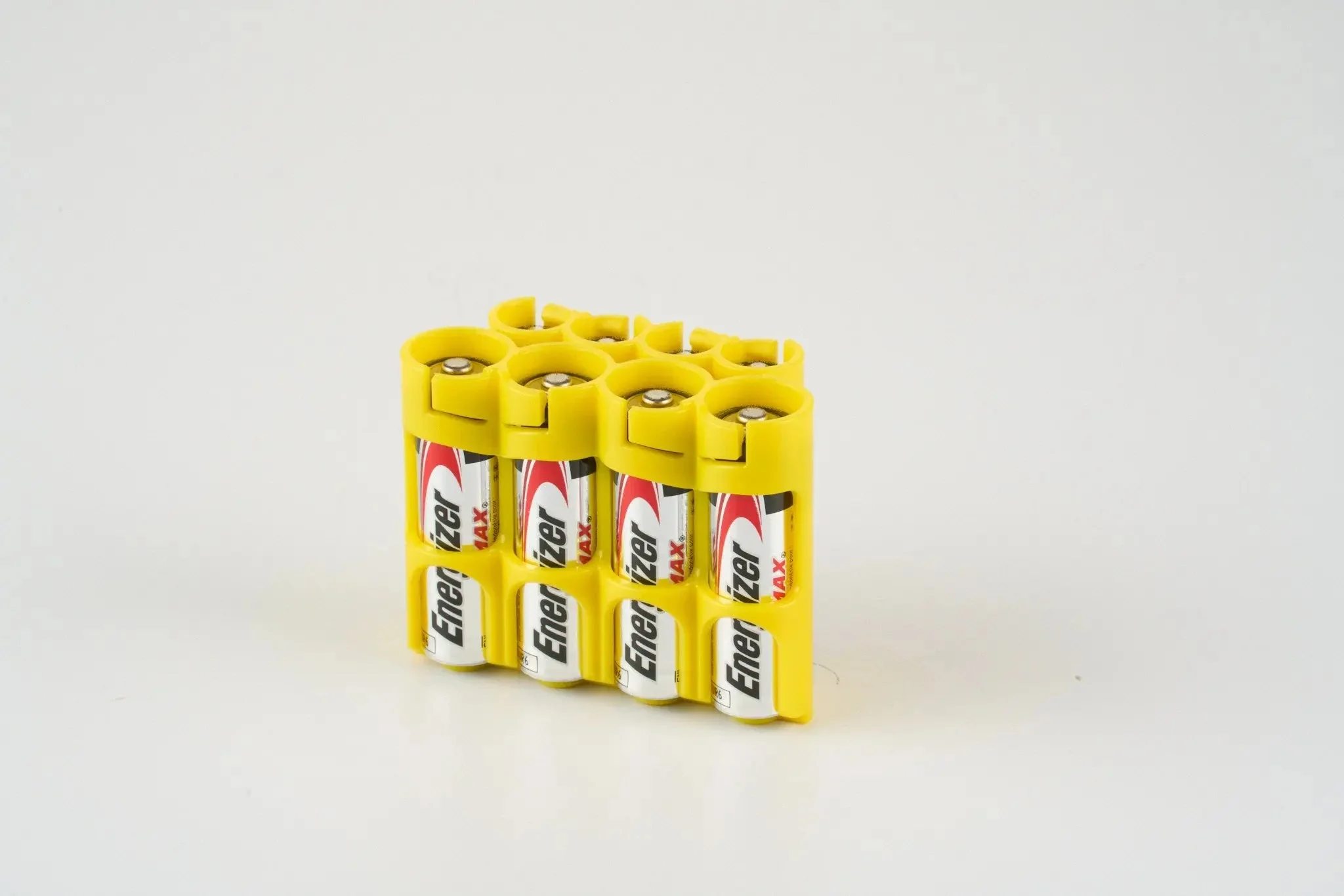 Storacell AA/AAA Combo - 8 Pack Battery Caddy (Yellow) - Image 2