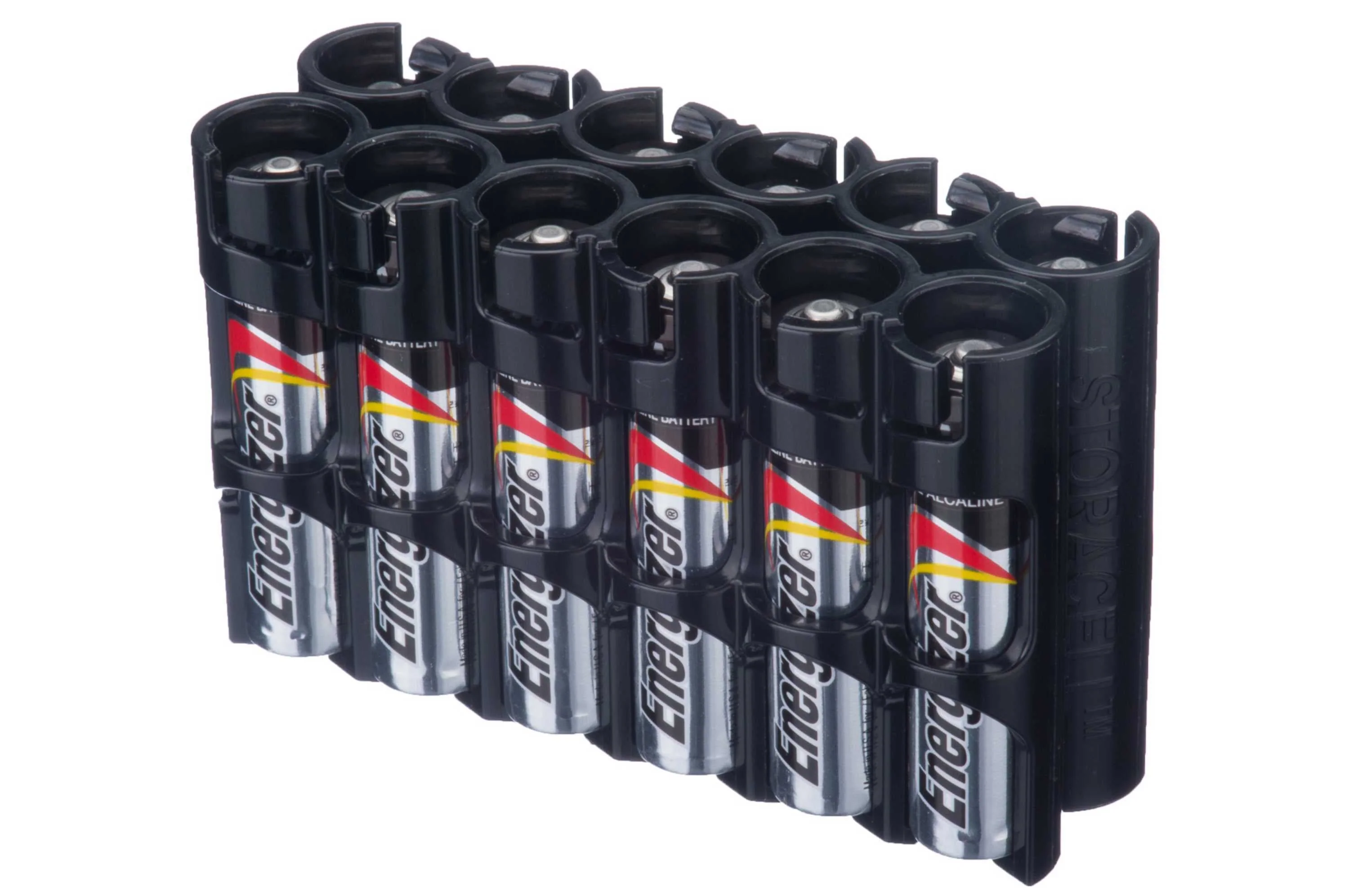 Storacell AAA 12 Pack Battery Caddie (Black) - Image 2