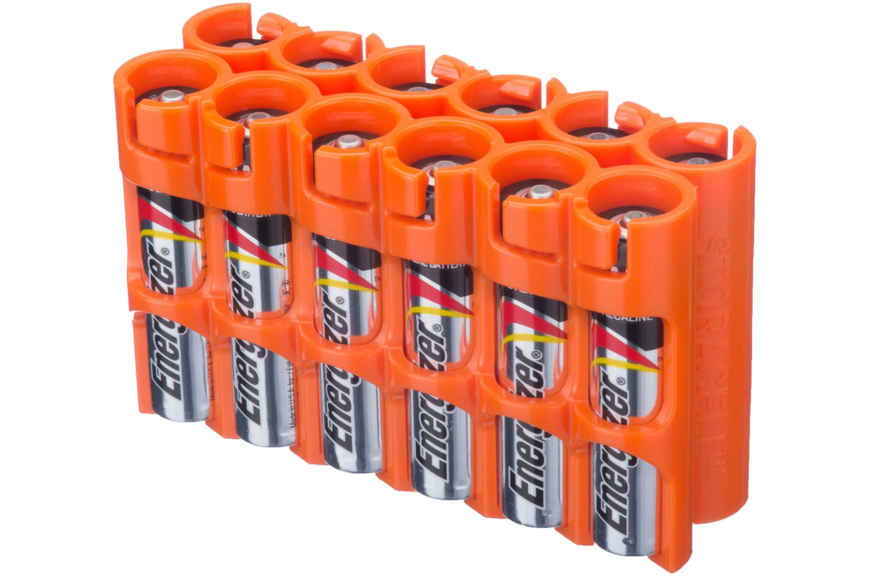 Storacell AAA 12 Pack Battery Caddie (Orange) - Image 2