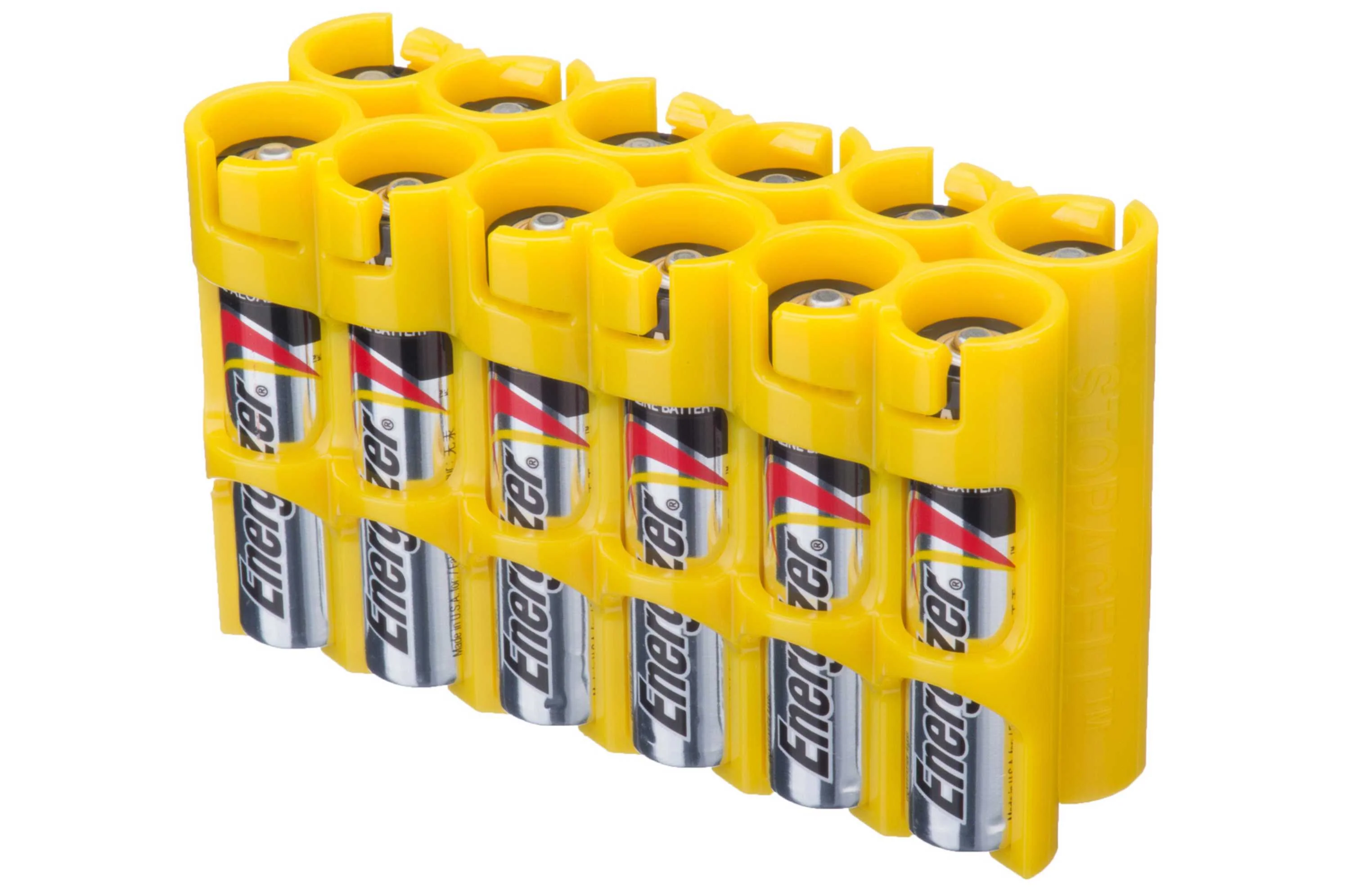 Storacell AAA 12 Pack Battery Caddie (Yellow) - Image 2