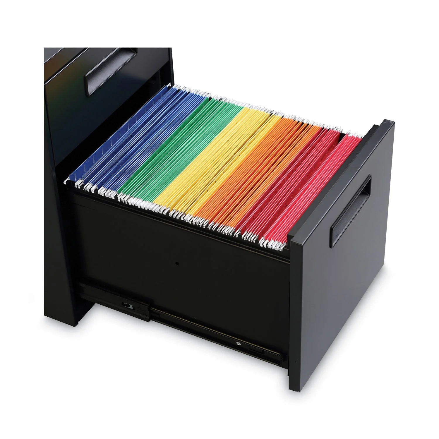 Alera File Pedestal, Left or Right, 2-Drawers: Box/File, Legal/Letter, Charcoal, 14.96" x 19.29" x 21.65" - Image 6