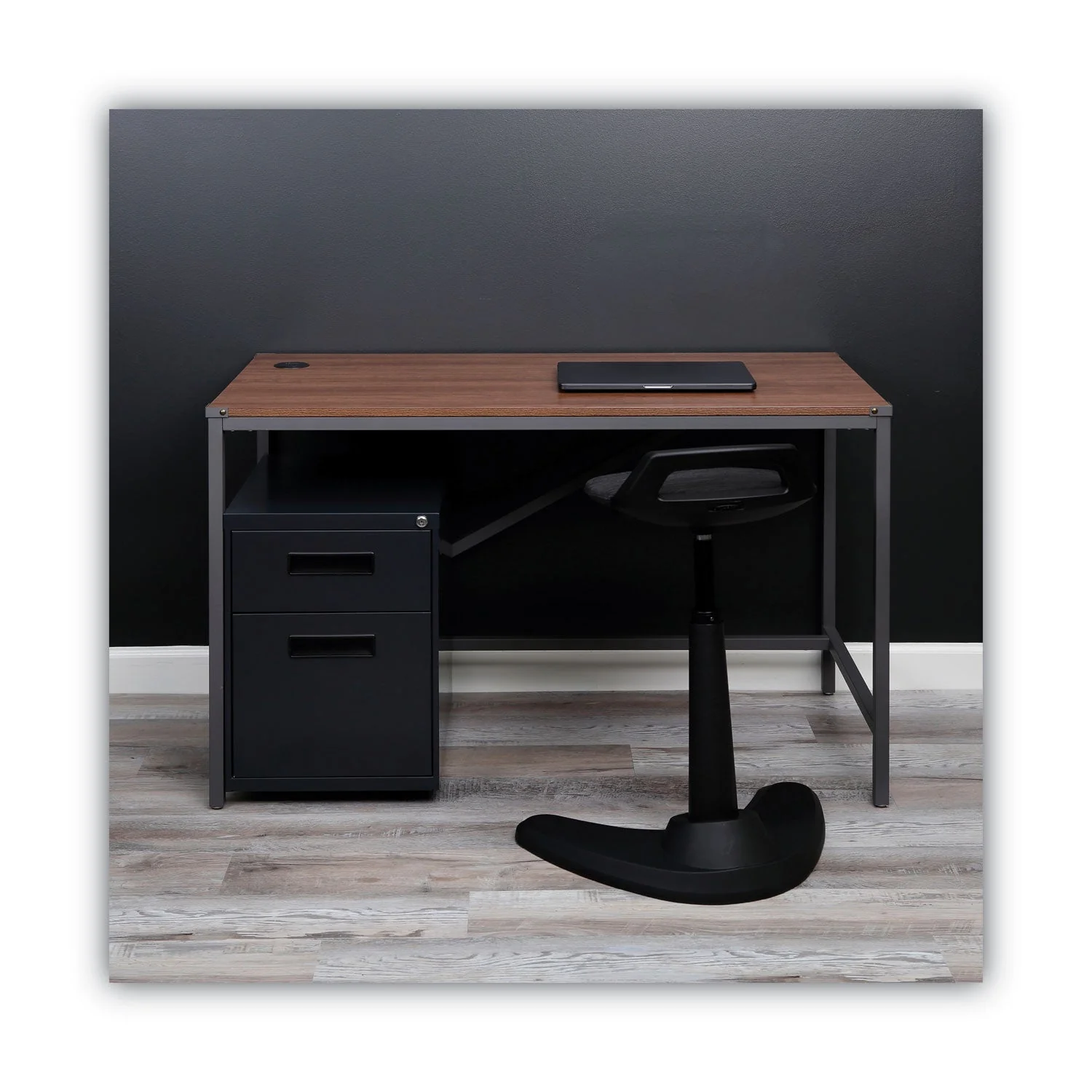 Alera File Pedestal, Left or Right, 2-Drawers: Box/File, Legal/Letter, Charcoal, 14.96" x 19.29" x 21.65" - Image 7