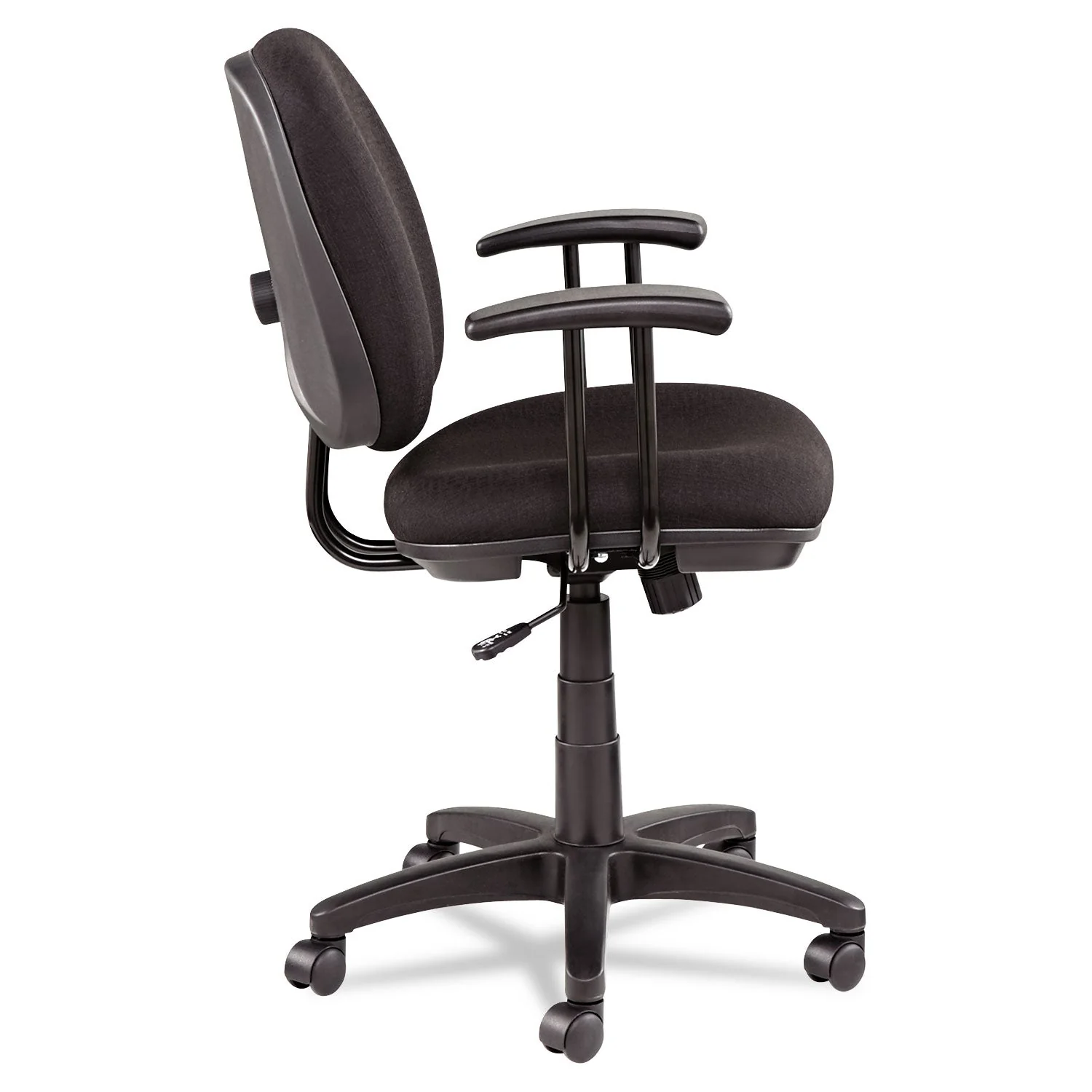 Alera Interval Series Swivel/Tilt Task Chair, Supports Up to 275 lb, 18.42" to 23.46" Seat Height, Black - Image 7