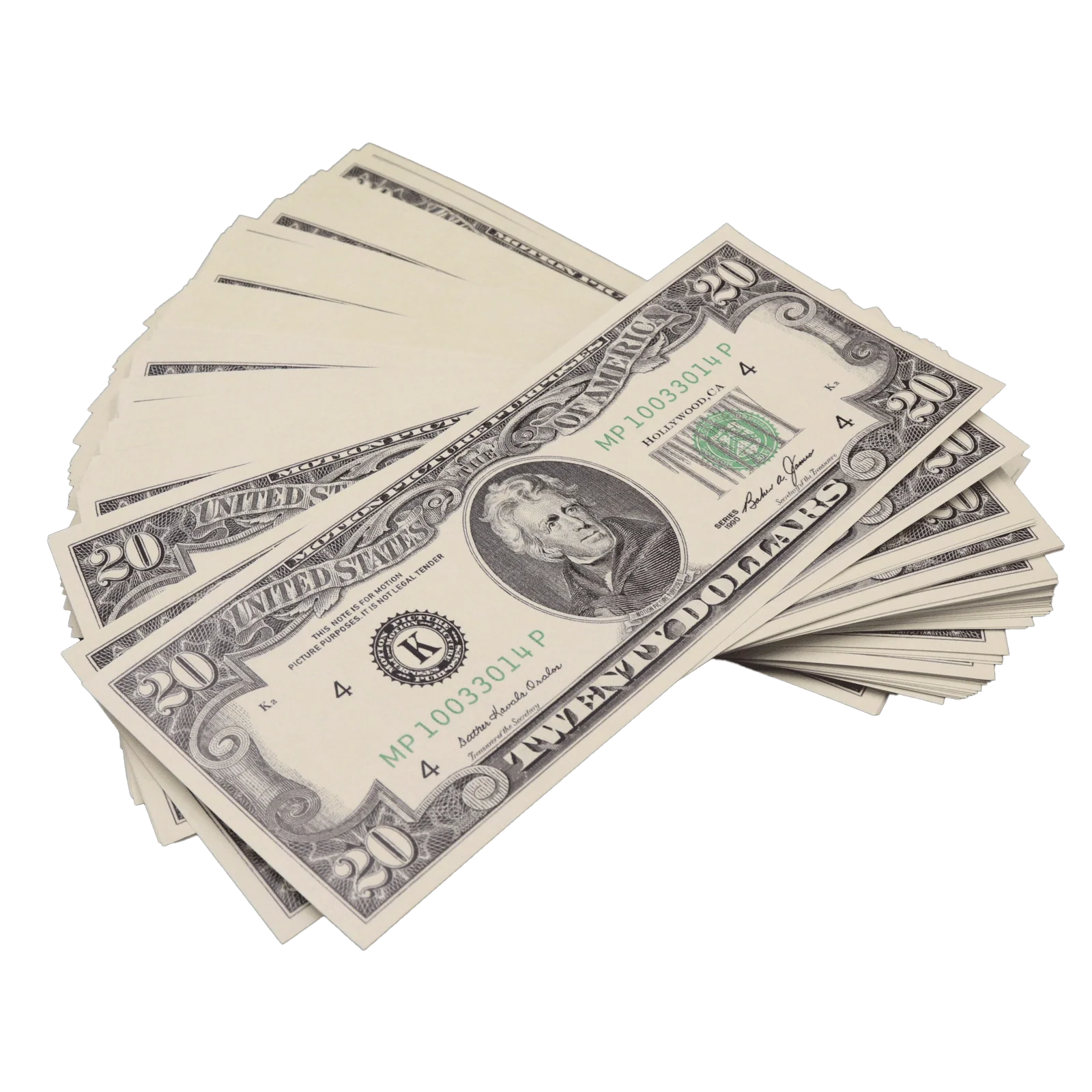 Money Prop - 1990 Series All Denomination Full Print Mixed Bills Stack - Image 8