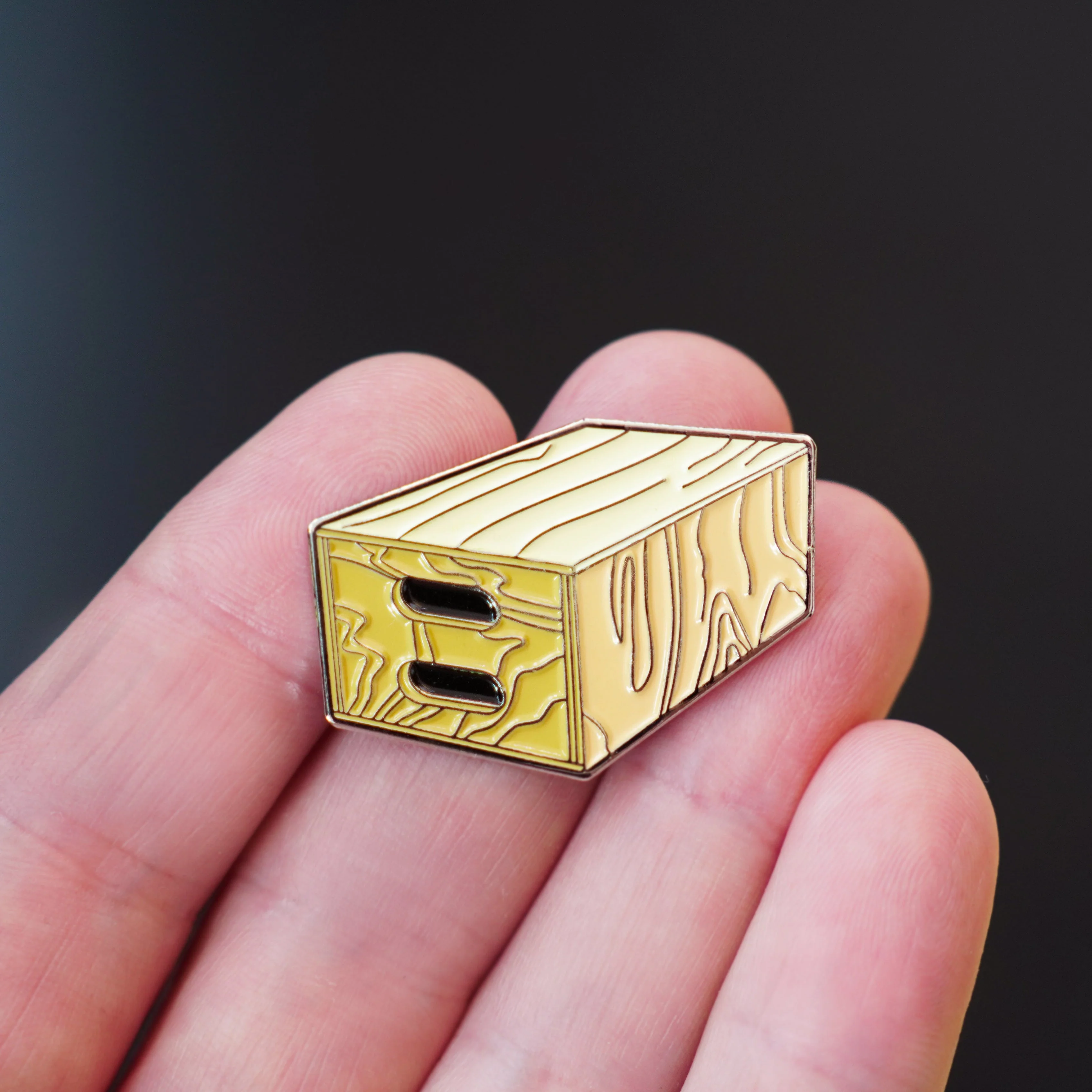 Apple Box Enamel Pin - Image 4