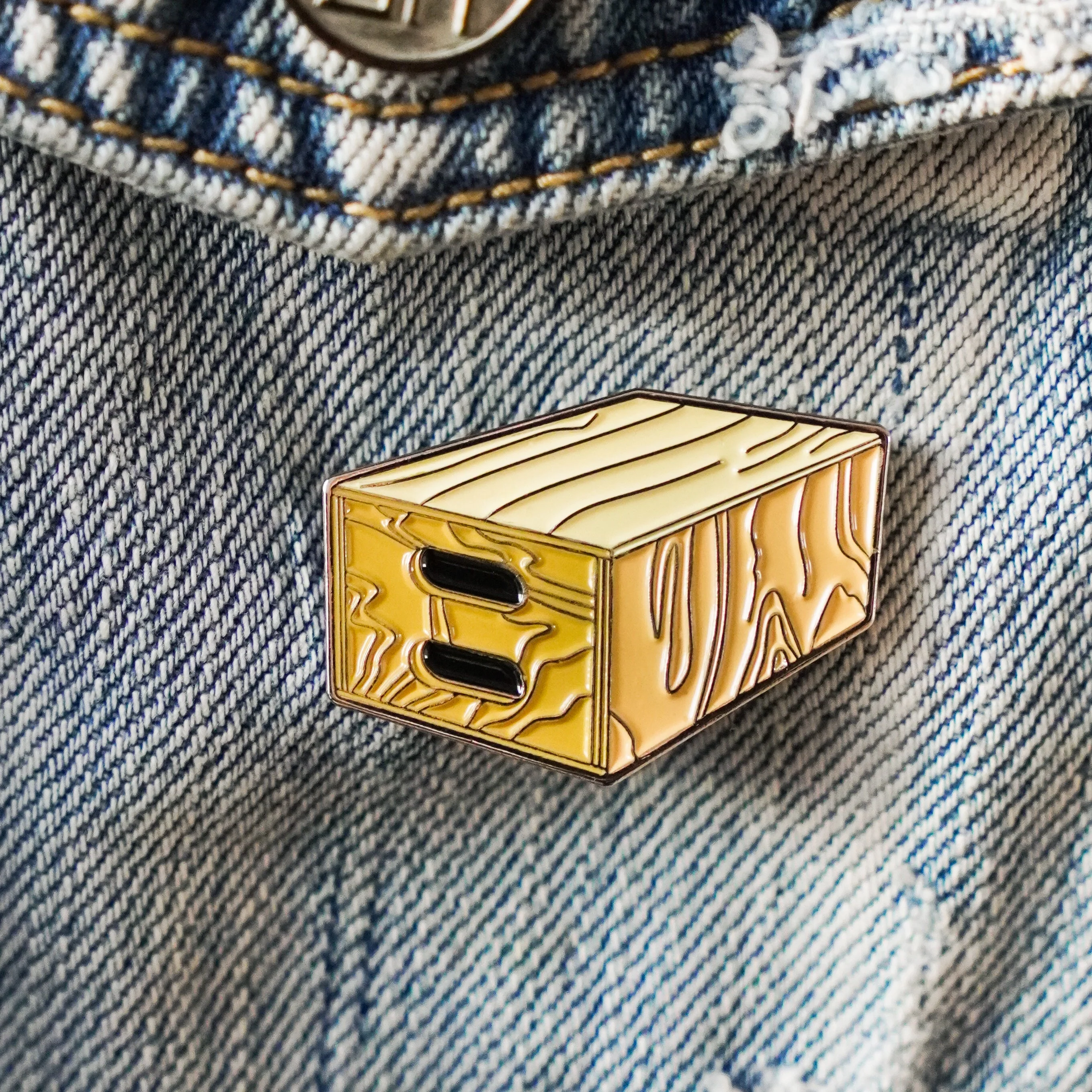 Apple Box Enamel Pin - Image 5