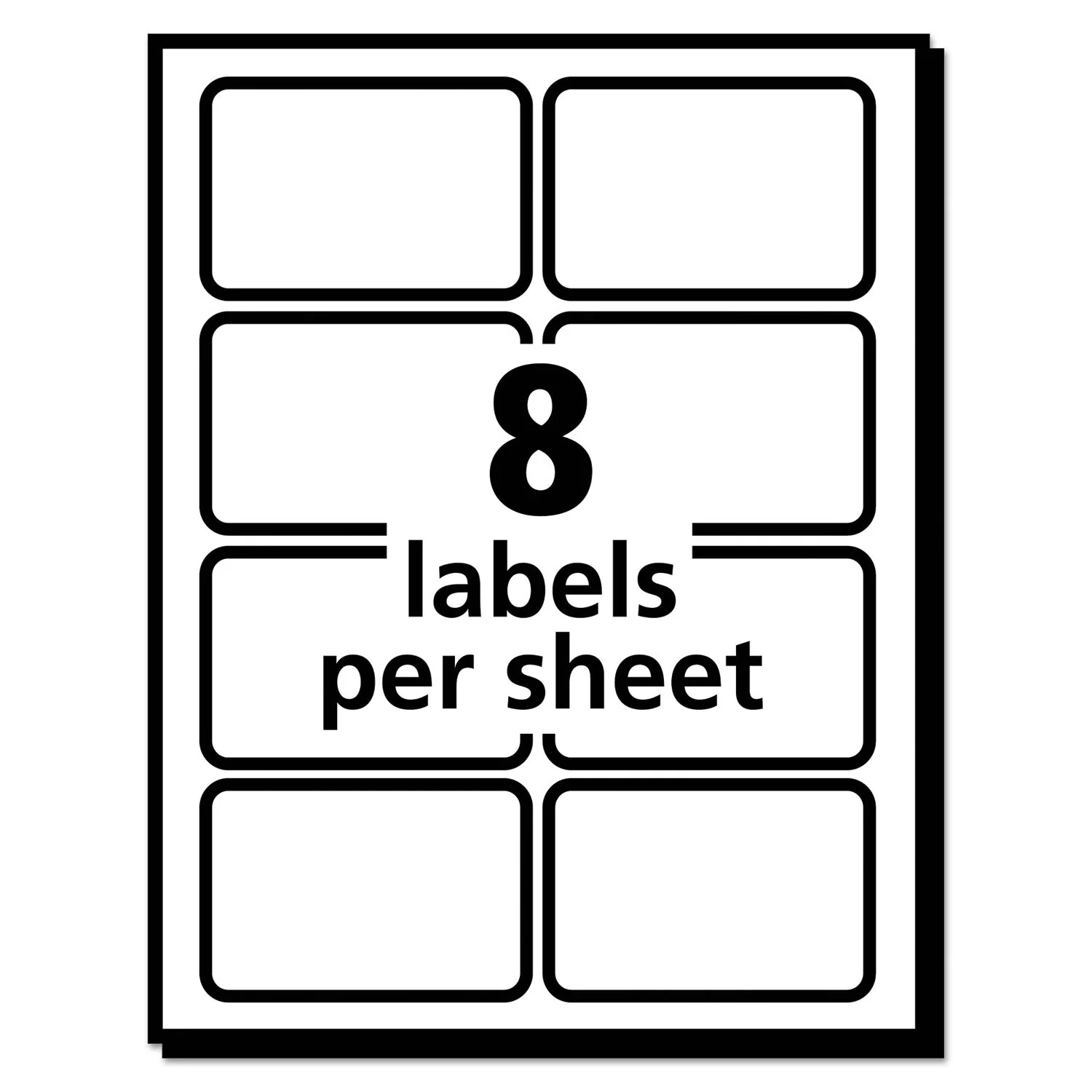 Avery EcoFriendly Adhesive Name Badge Labels, 3.38 x 2.33, White, 400/Box - Image 3