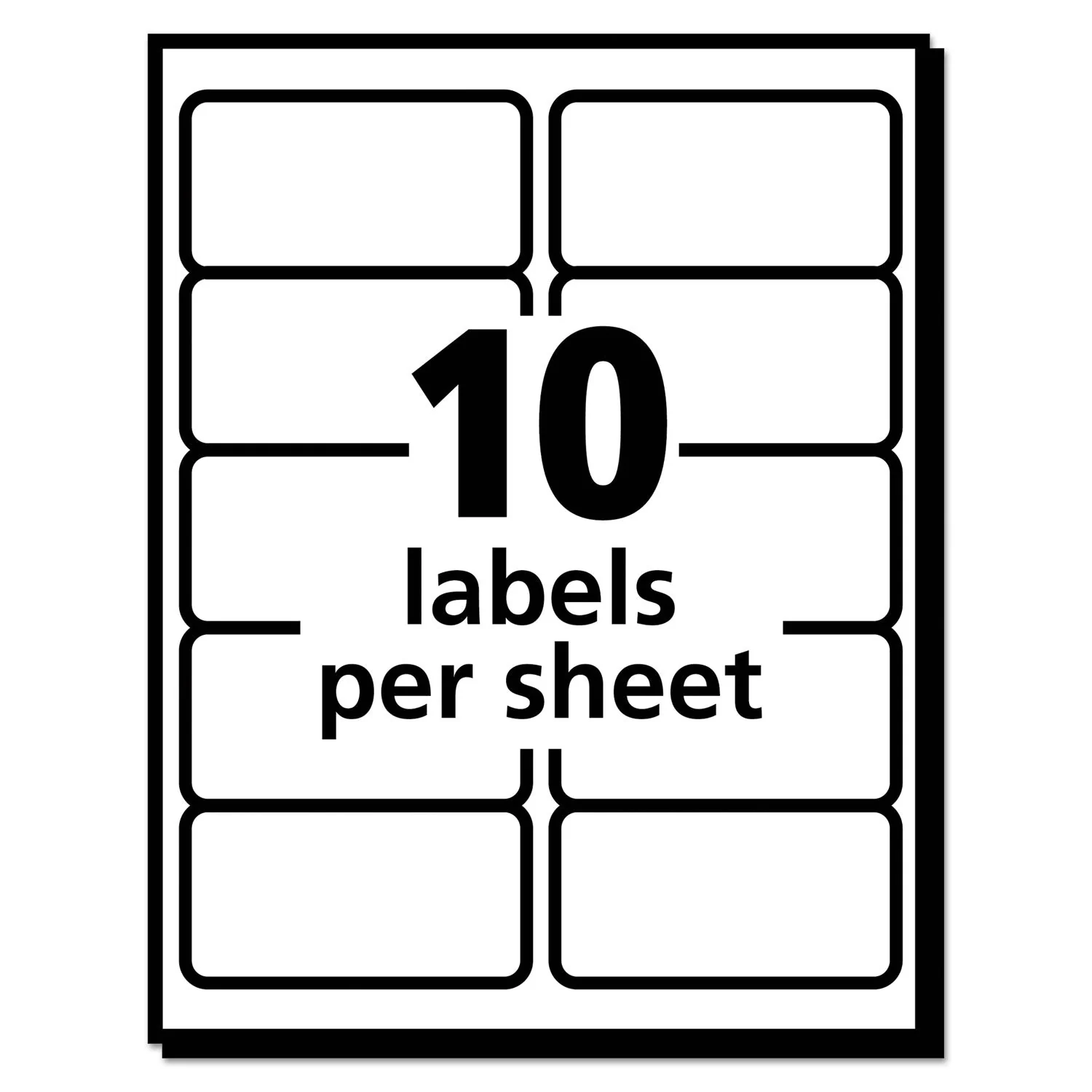 Avery EcoFriendly Mailing Labels, Inkjet/Laser Printers, 2 x 4, White, 10/Sheet, 100 Sheets/Pack - Image 4