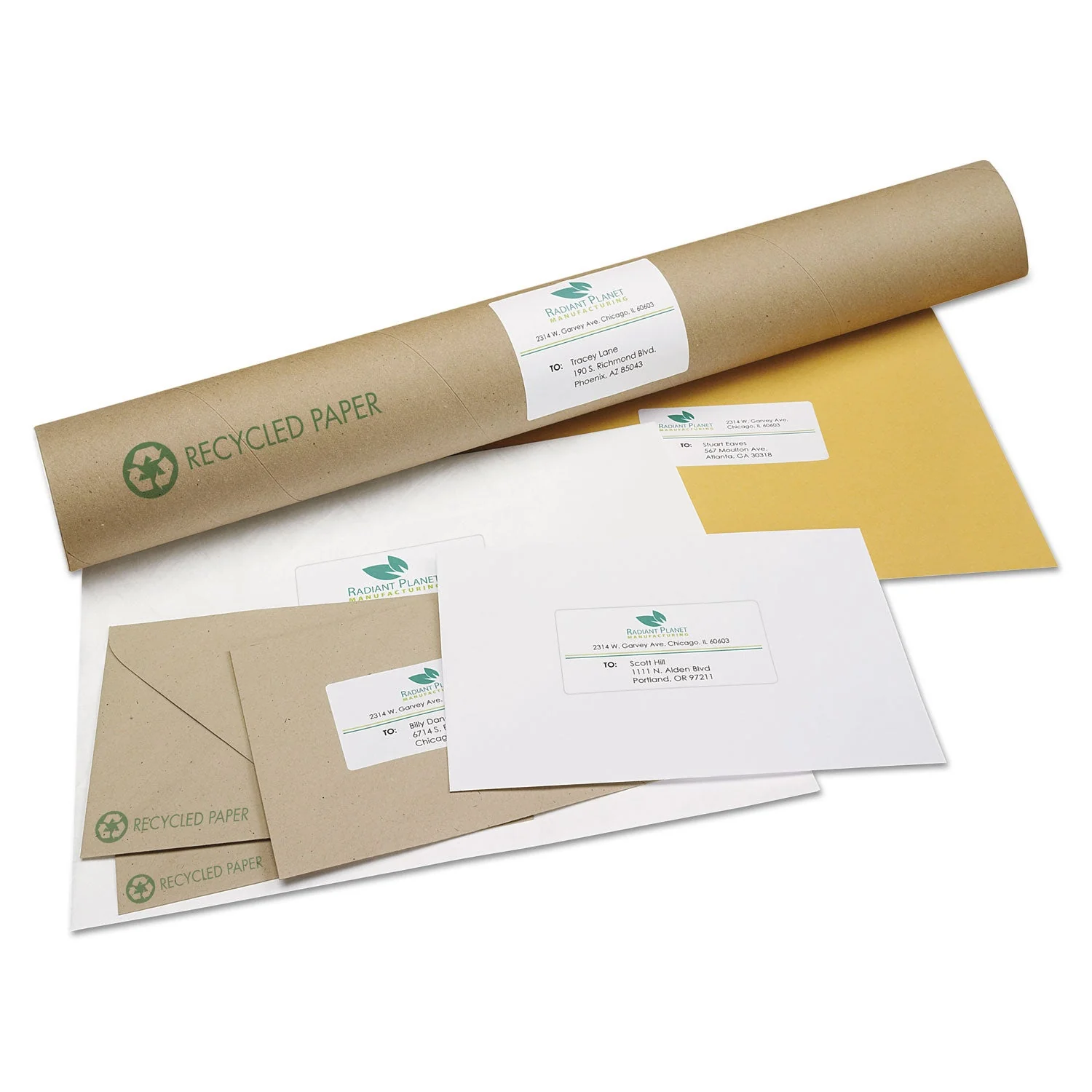 Avery EcoFriendly Mailing Labels, Inkjet/Laser Printers, 3.33 x 4, White, 6/Sheet, 100 Sheets/Pack - Image 3
