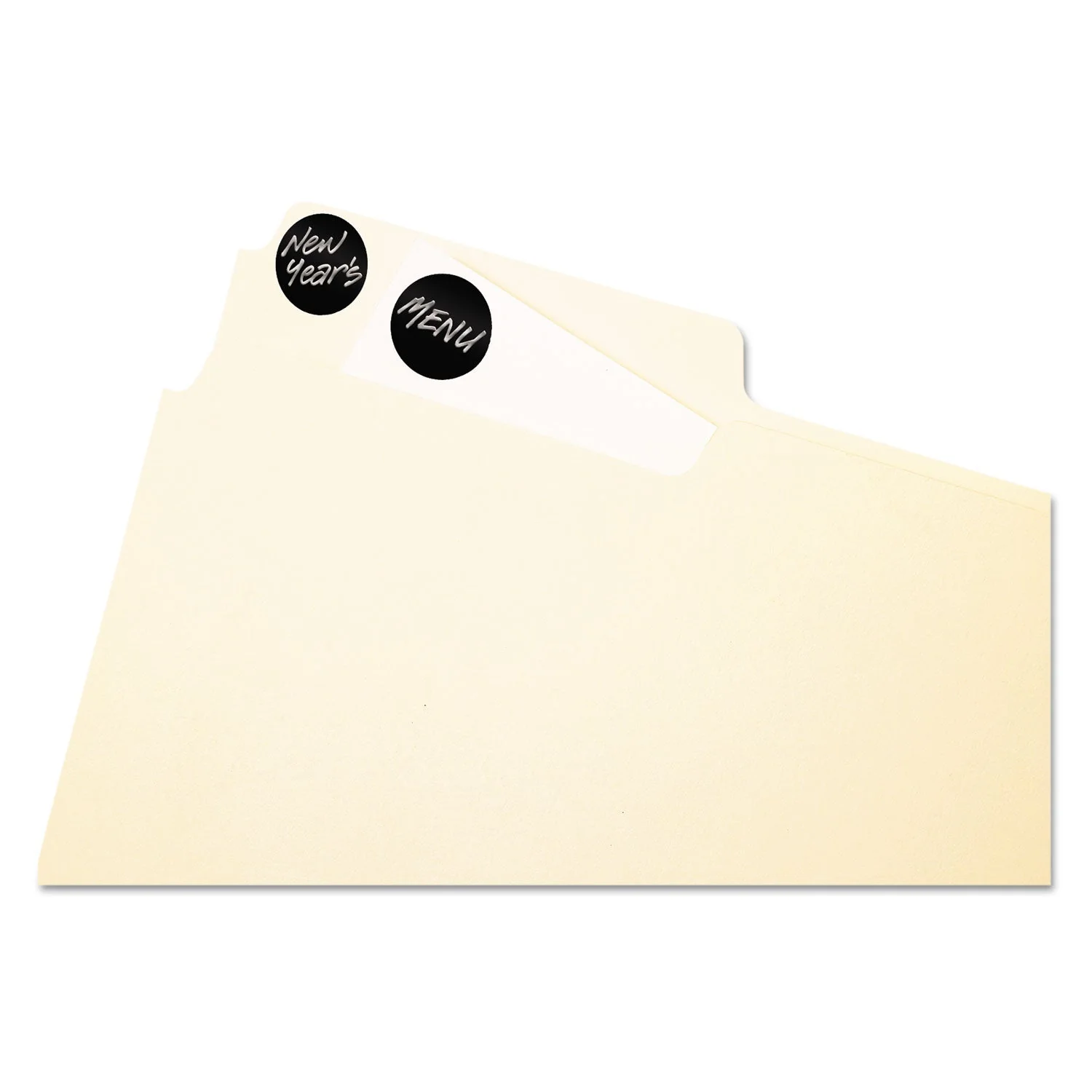 Avery Handwrite Only Self-Adhesive Removable Round Color-Coding Labels, 0.75" dia, Black, 28/Sheet, 36 Sheets/Pack, (5459) - Image 2