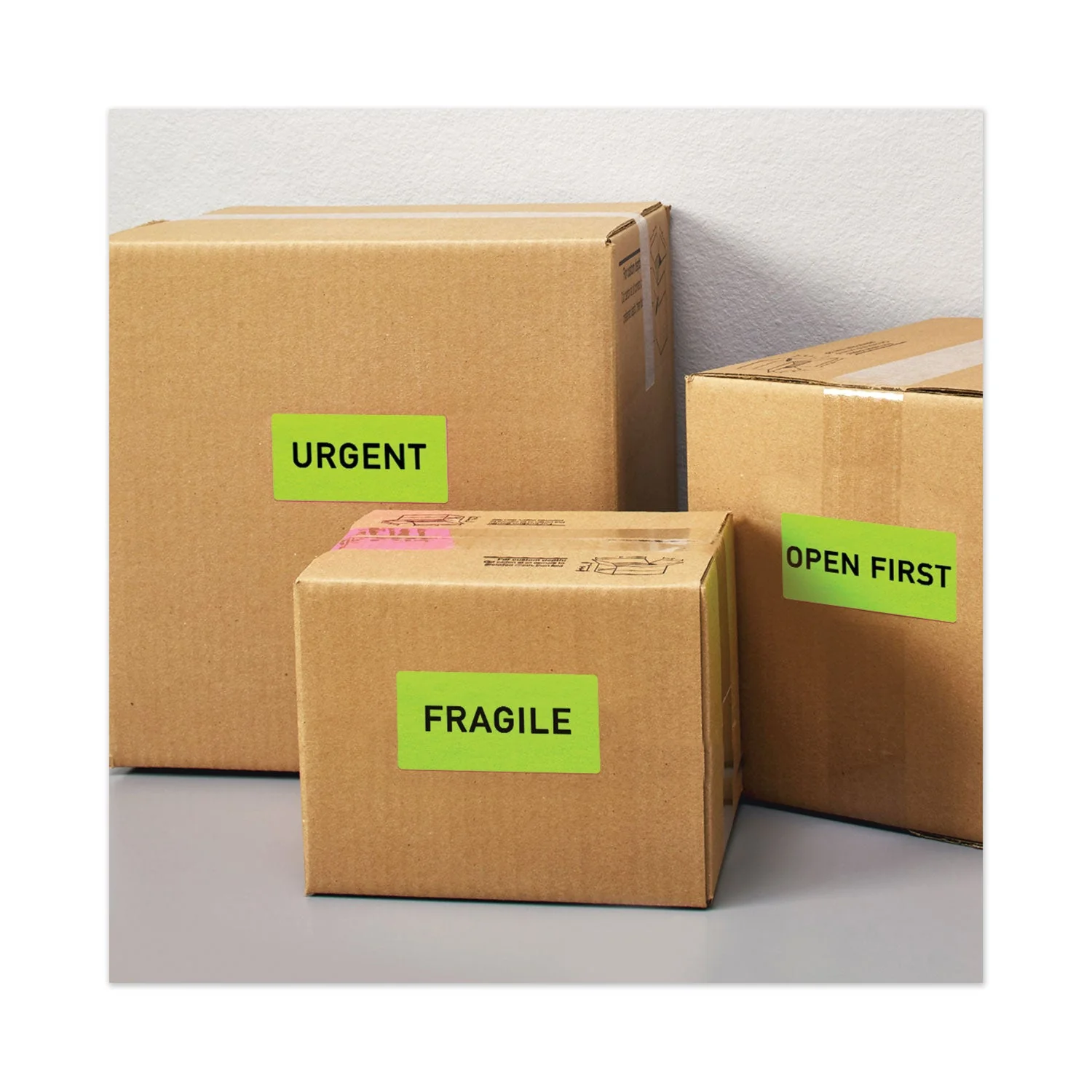 Avery High-Visibility Permanent Laser ID Labels, 2 x 4, Neon Green, 1000/Box - Image 2