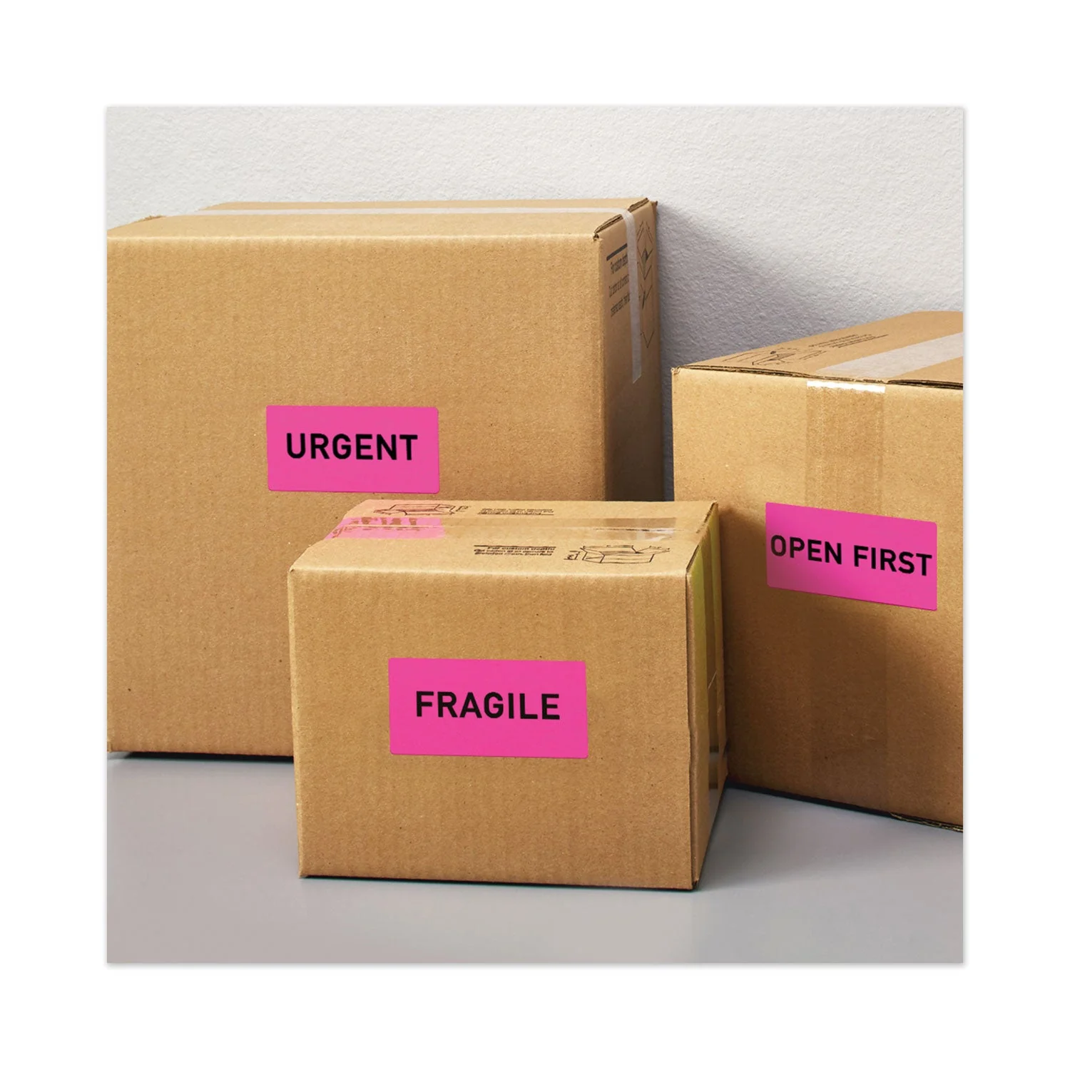 Avery High-Visibility Permanent Laser ID Labels, 2 x 4, Neon Magenta, 1000/Box - Image 2