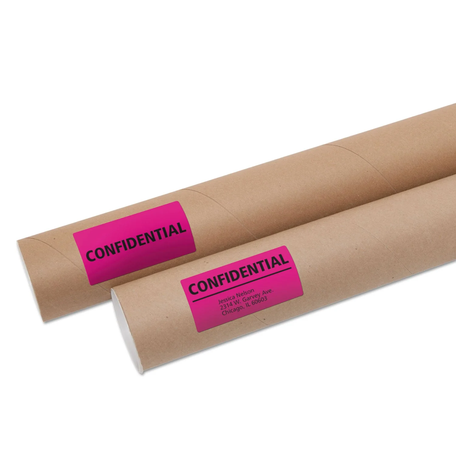 Avery High-Visibility Permanent Laser ID Labels, 2 x 4, Neon Magenta, 1000/Box - Image 8