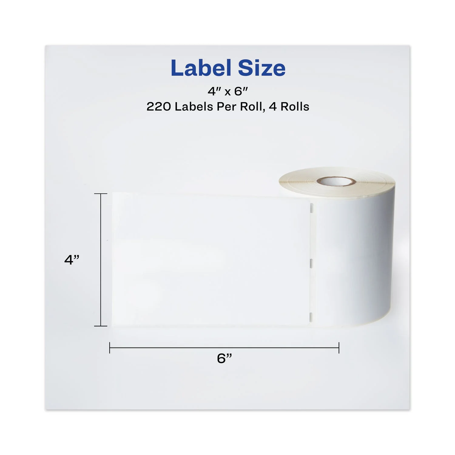 Avery Multipurpose Thermal Labels, 4 x 6, White, 220/Roll, 4 Rolls/Pack - Image 7