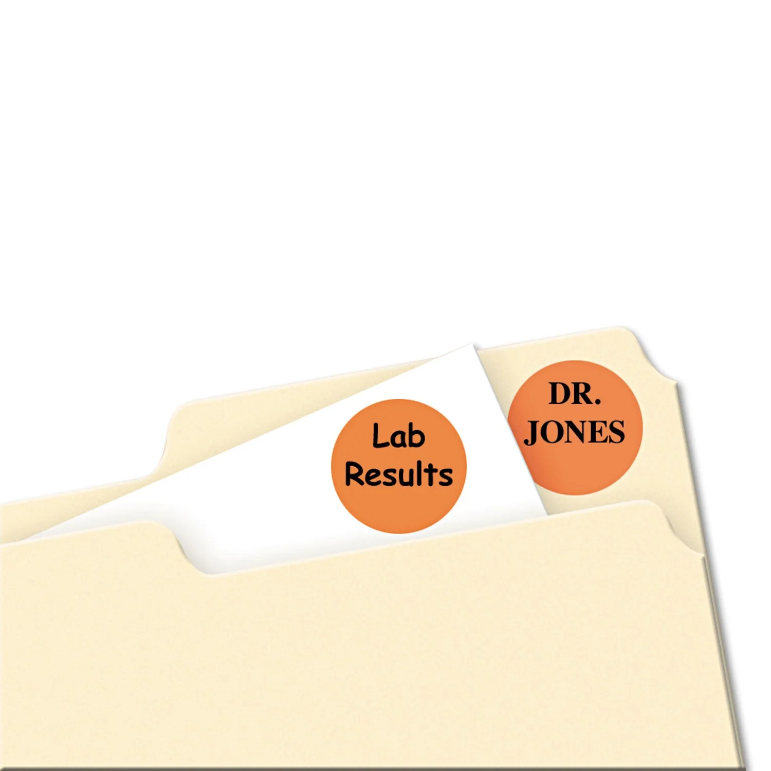 Avery Printable Self-Adhesive Removable Color-Coding Labels, 0.75" dia, Orange, 24/Sheet, 42 Sheets/Pack, (5465) - Image 2