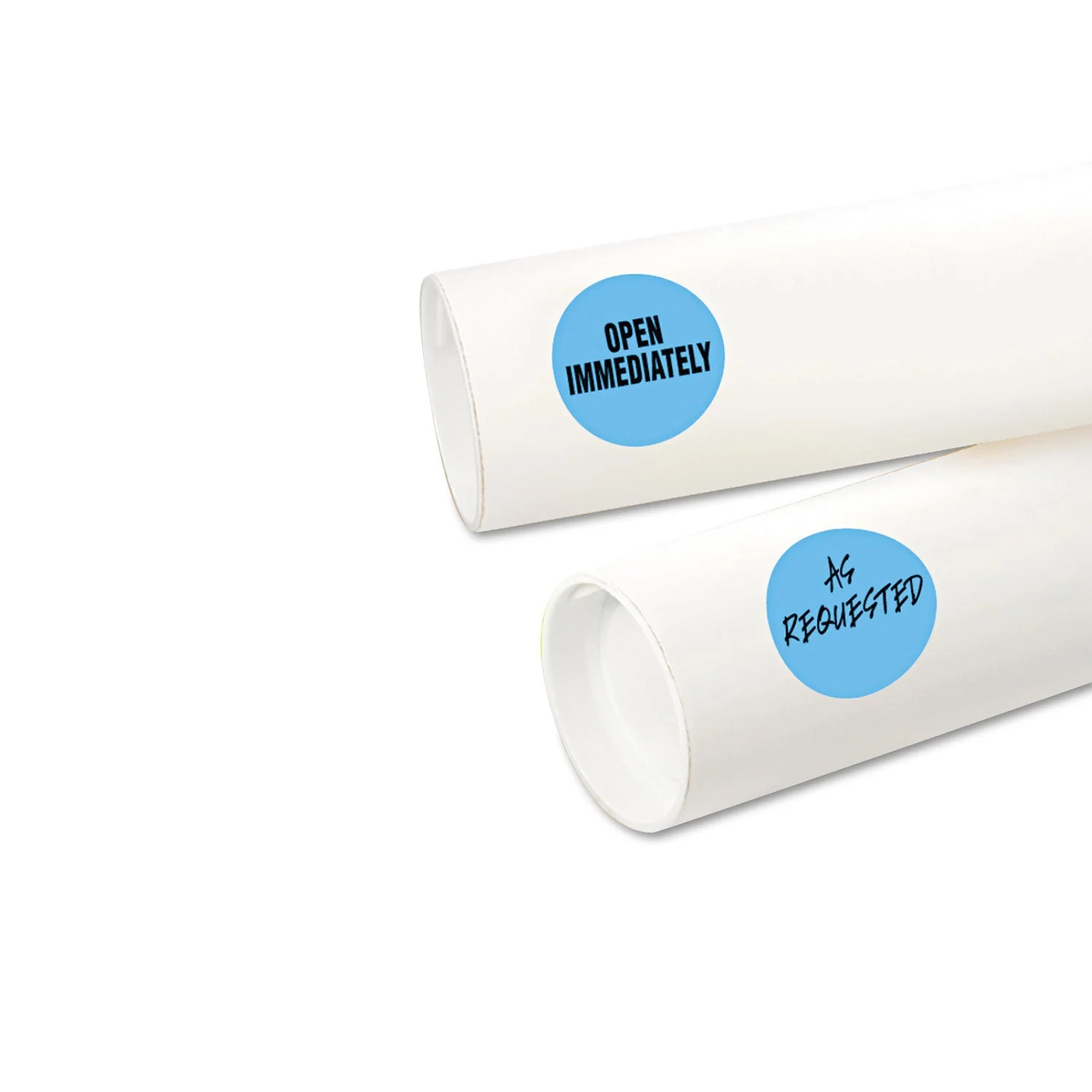 Avery Printable Self-Adhesive Removable Color-Coding Labels, 1.25" dia, Light Blue, 8/Sheet, 50 Sheets/Pack, (5496) - Image 2