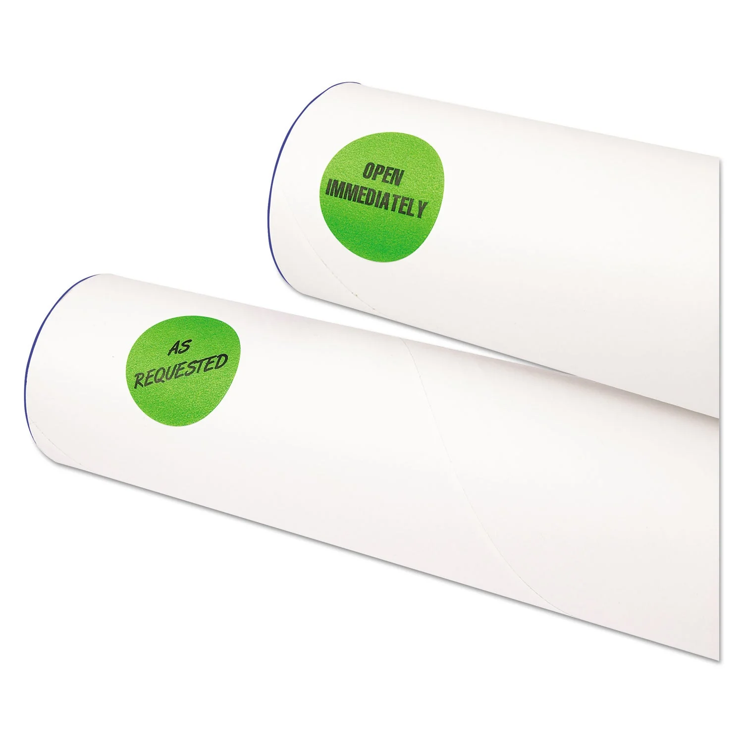 Avery Printable Self-Adhesive Removable Color-Coding Labels, 1.25" dia, Neon Green, 8/Sheet, 50 Sheets/Pack, (5498) - Image 2