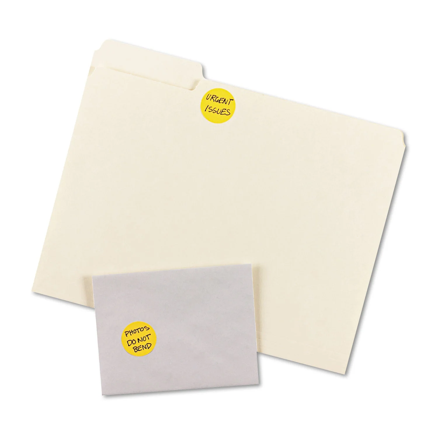Avery Printable Self-Adhesive Removable Color-Coding Labels, 1.25" dia, Neon Orange, 8/Sheet, 50 Sheets/Pack, (5476) - Image 2